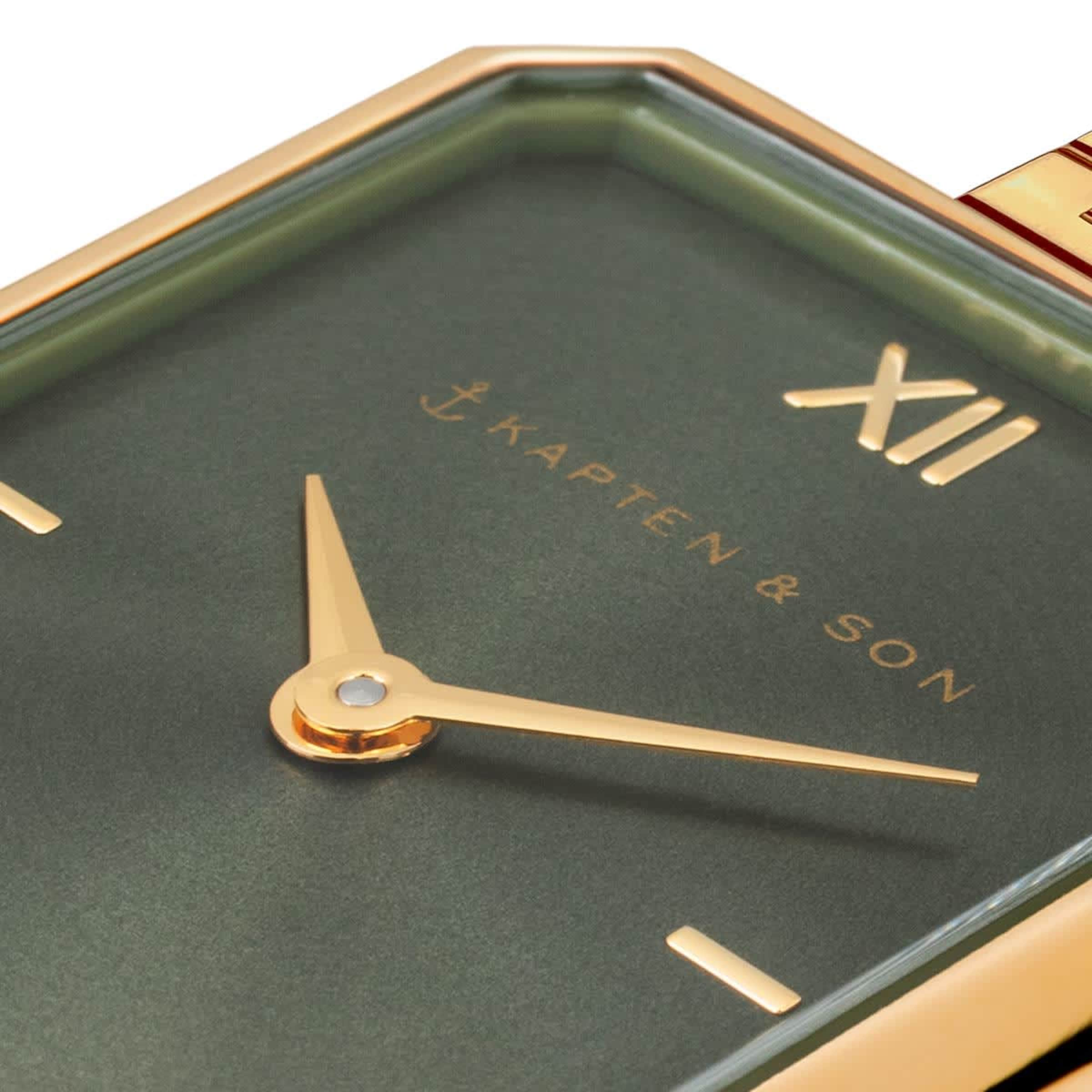 Grace Gold Green Steel Montres Bijoux Kapten Son