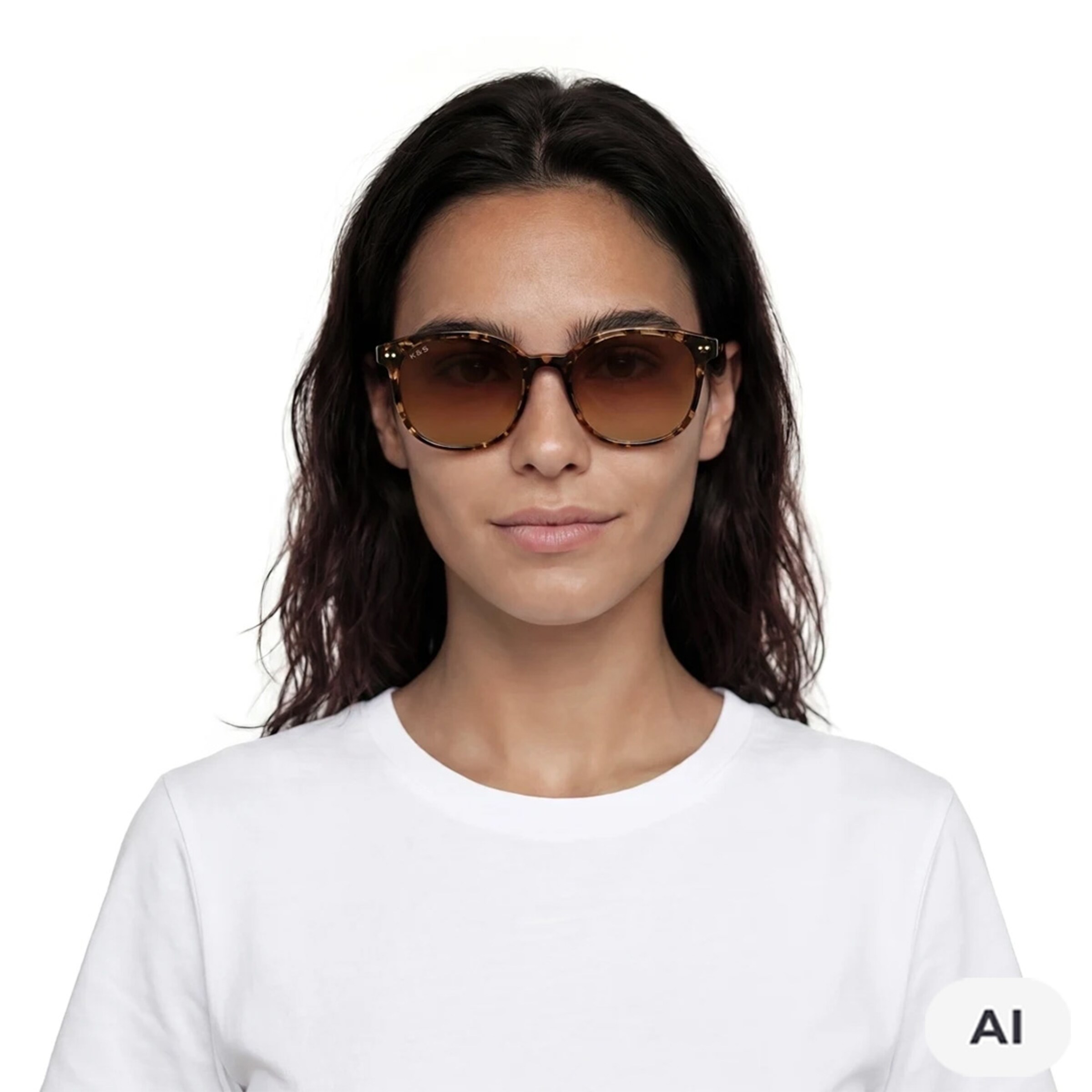 Nairobi Small Crystal Tortoise Brown