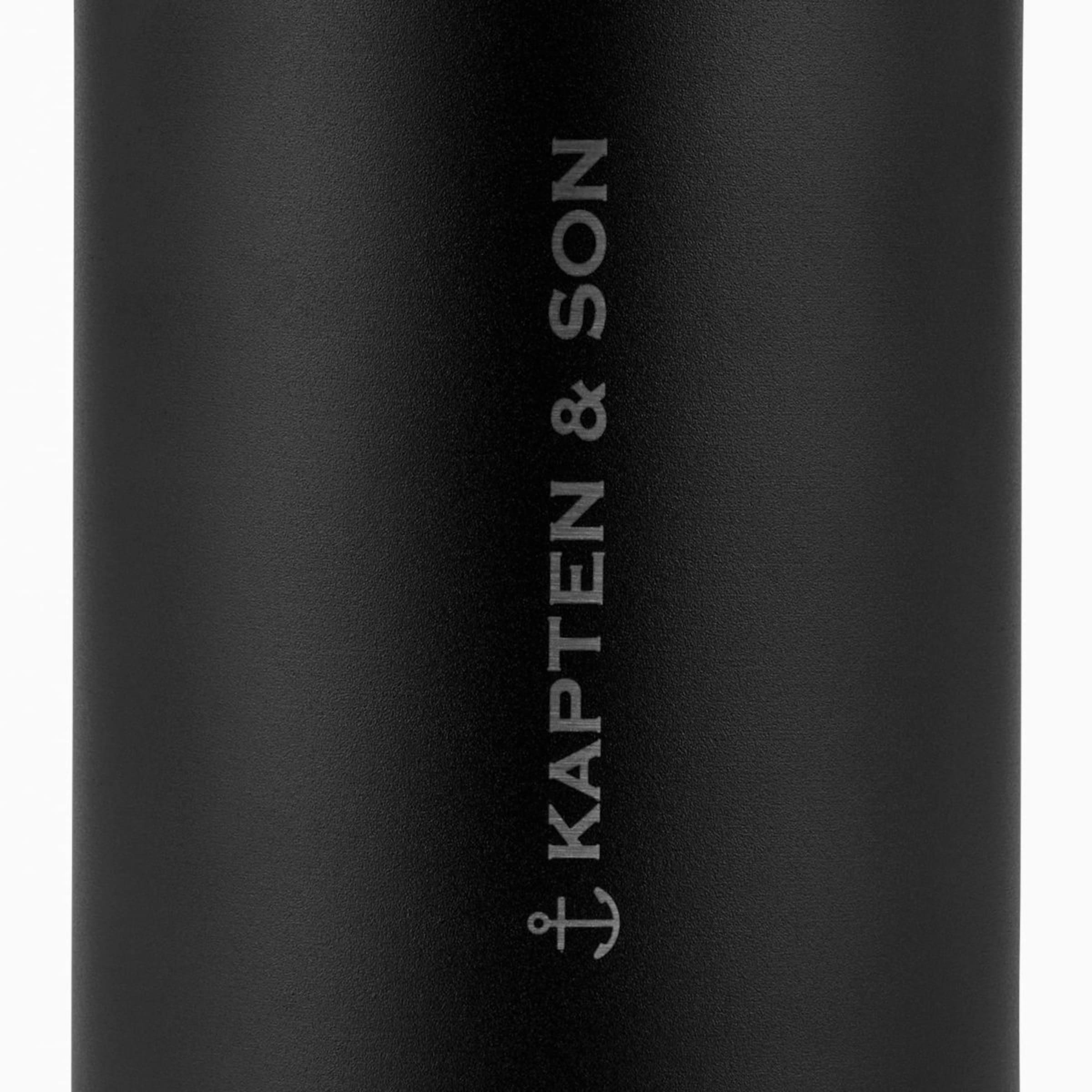 Water Bottle Steel Black