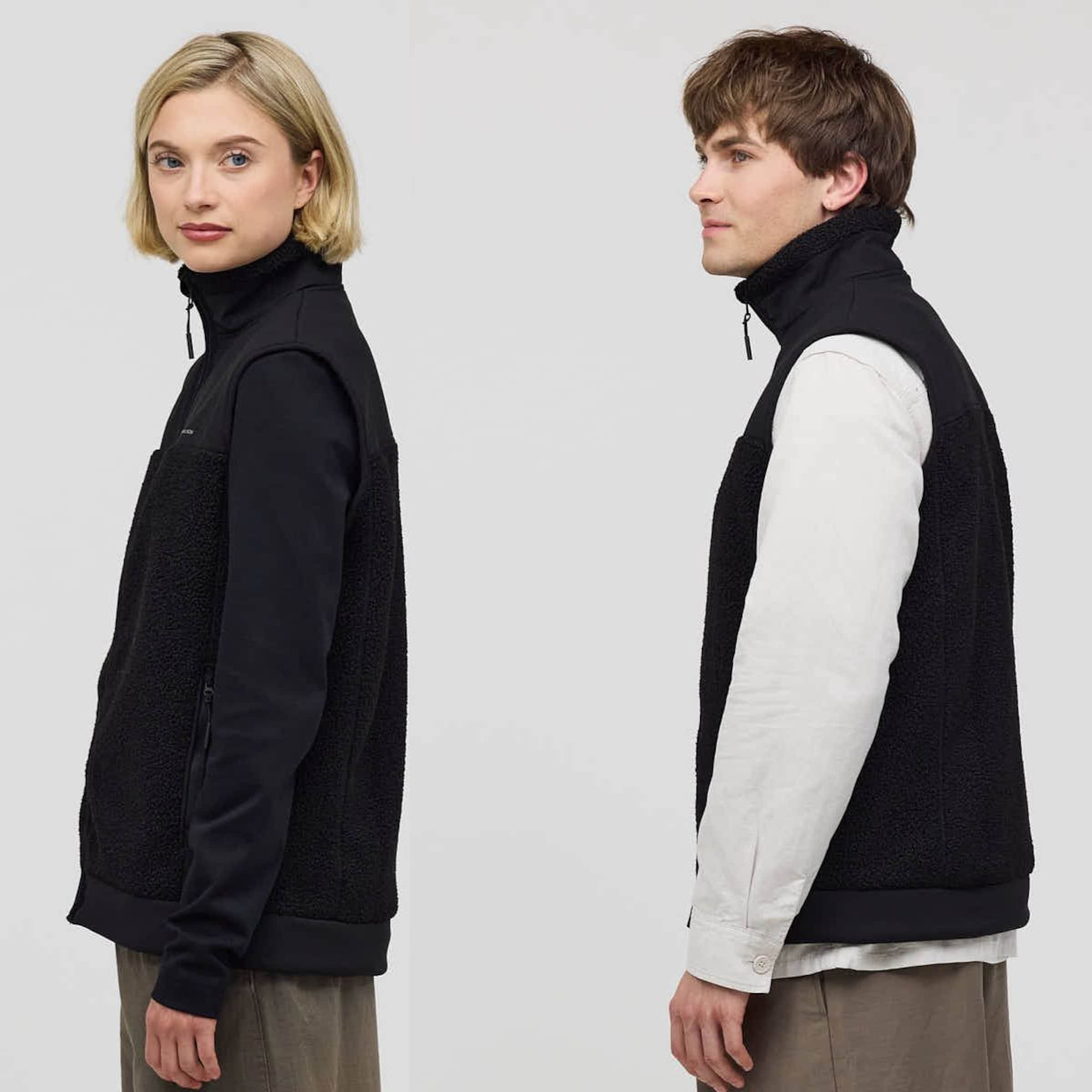 Teddy Fleece Vest All Black