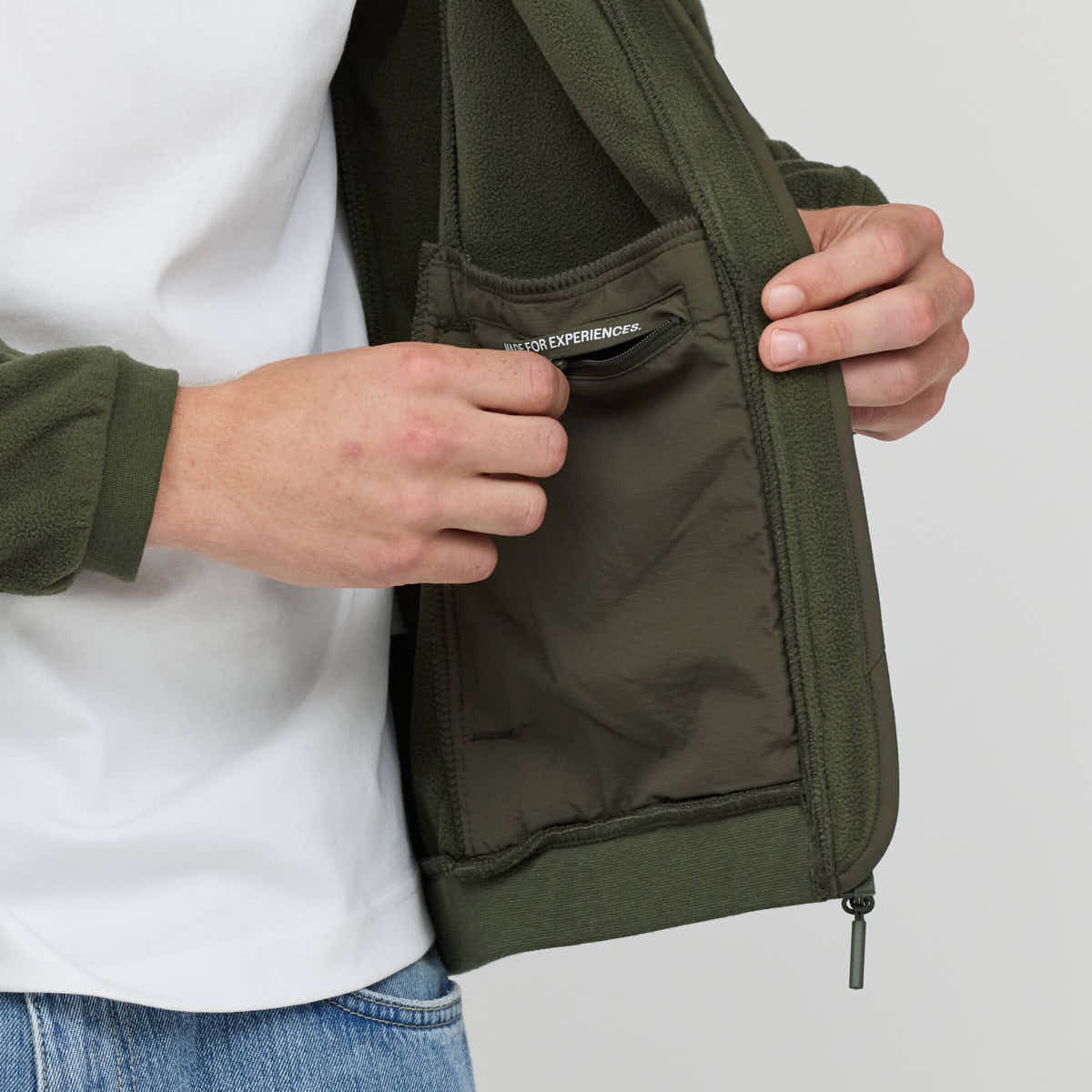 Light Fleece Jacket Olive