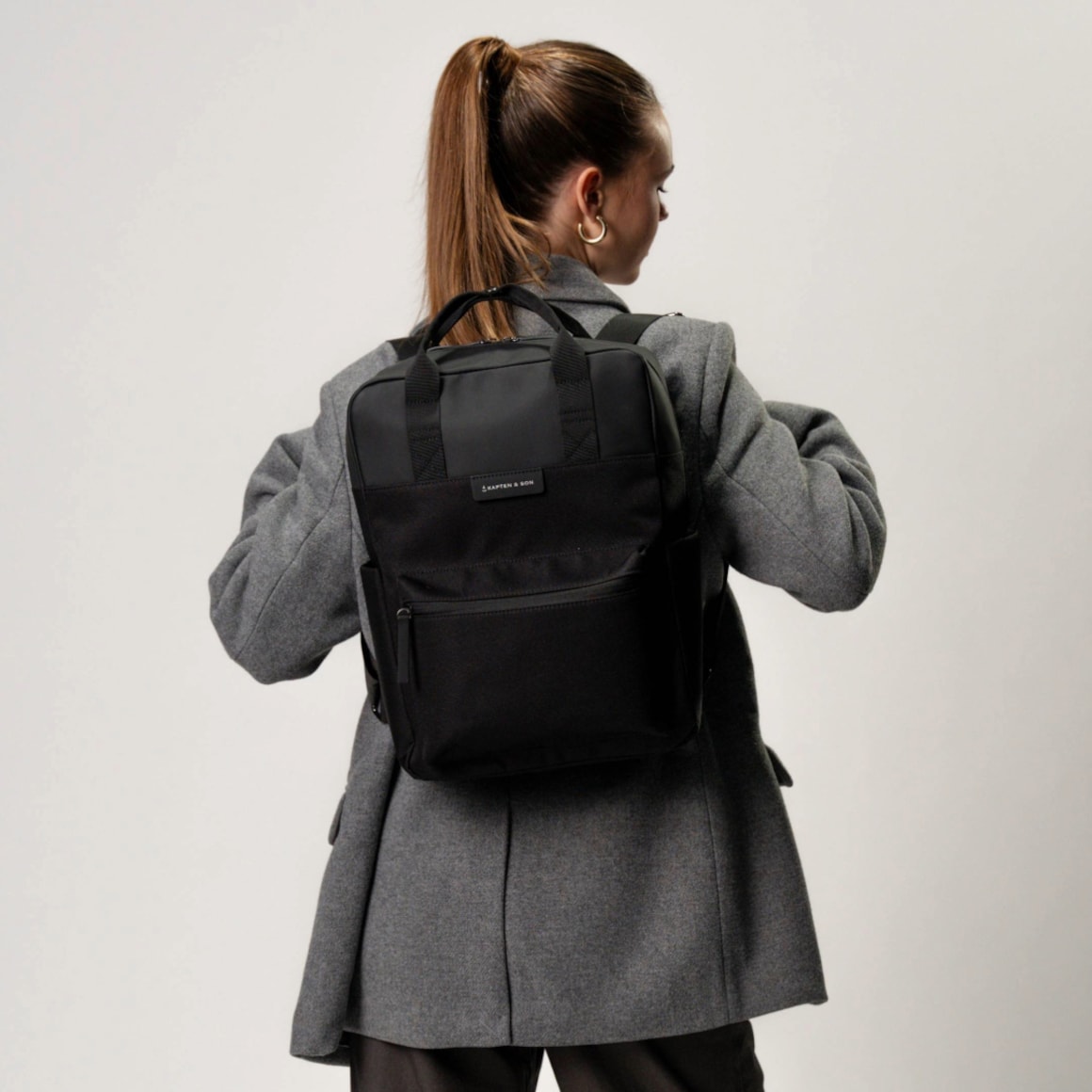 Bergen All Black Backpacks Kapten Son