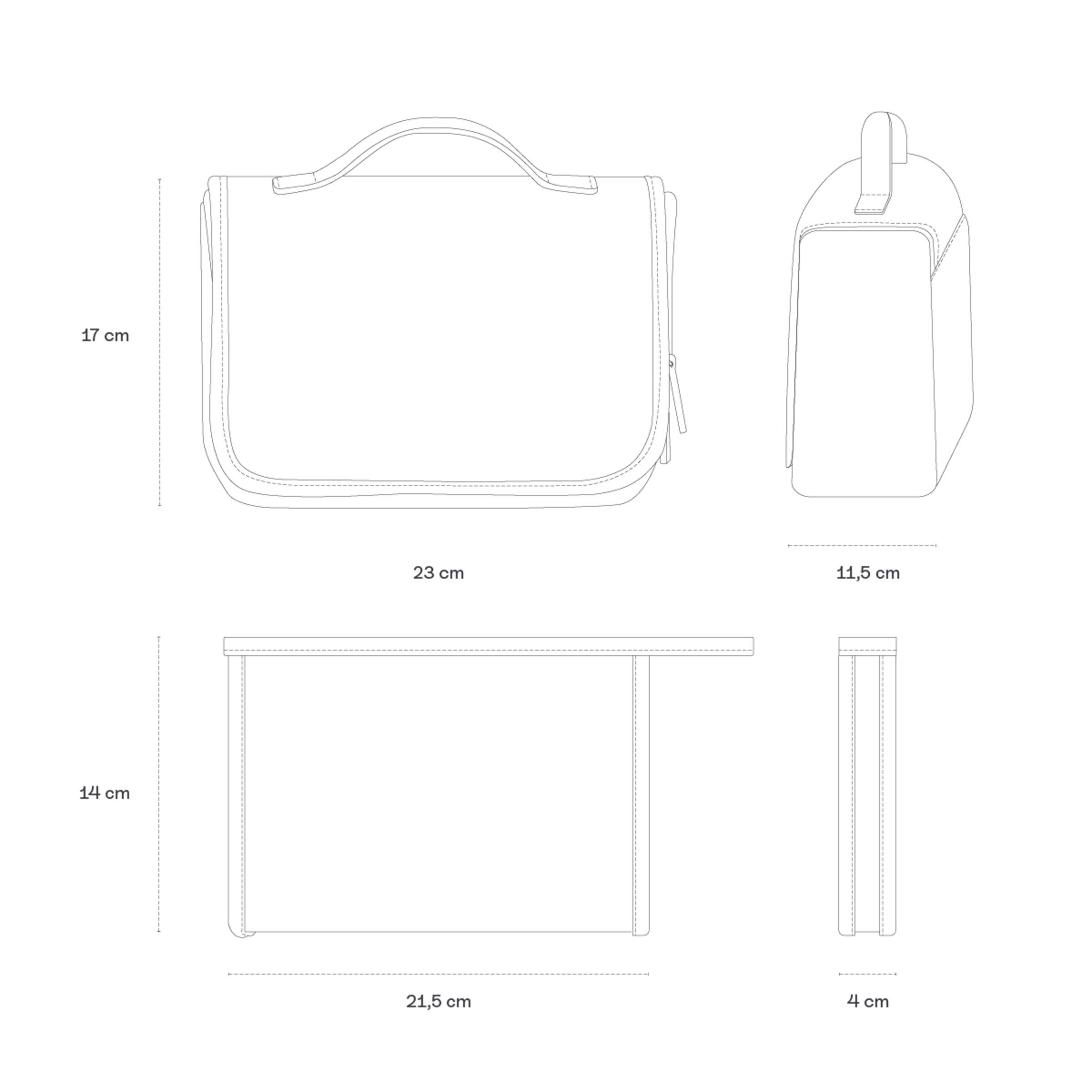 Bali Washbag All Black  by Mariefeandjakesnow