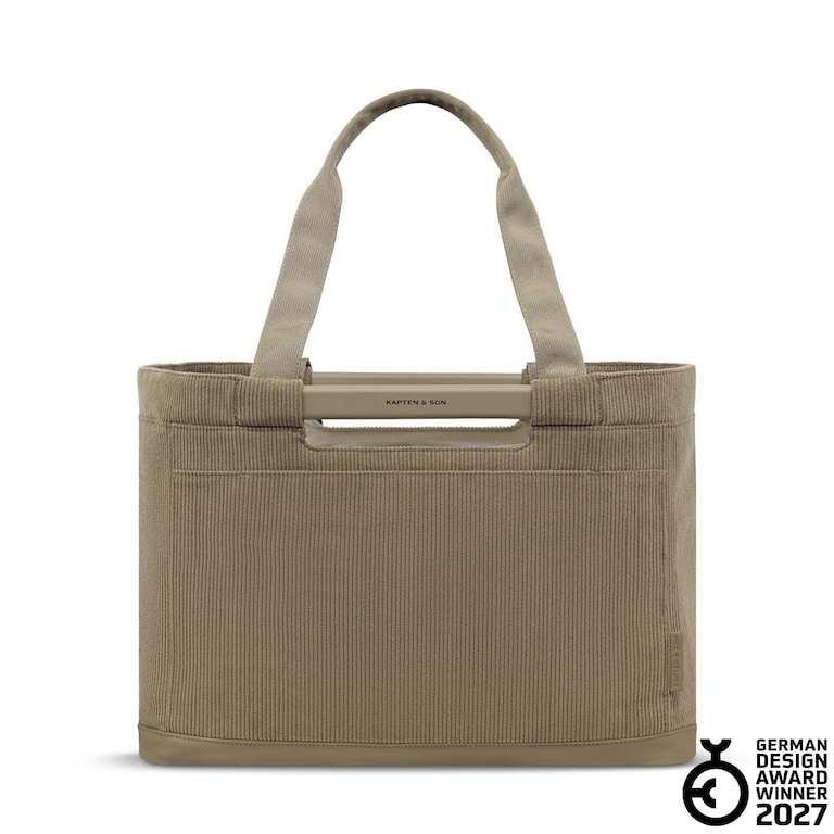 Vaasa Shopping Basket, Vaasa Shopping Basket Cord Dusty Khaki, Dusty Khaki