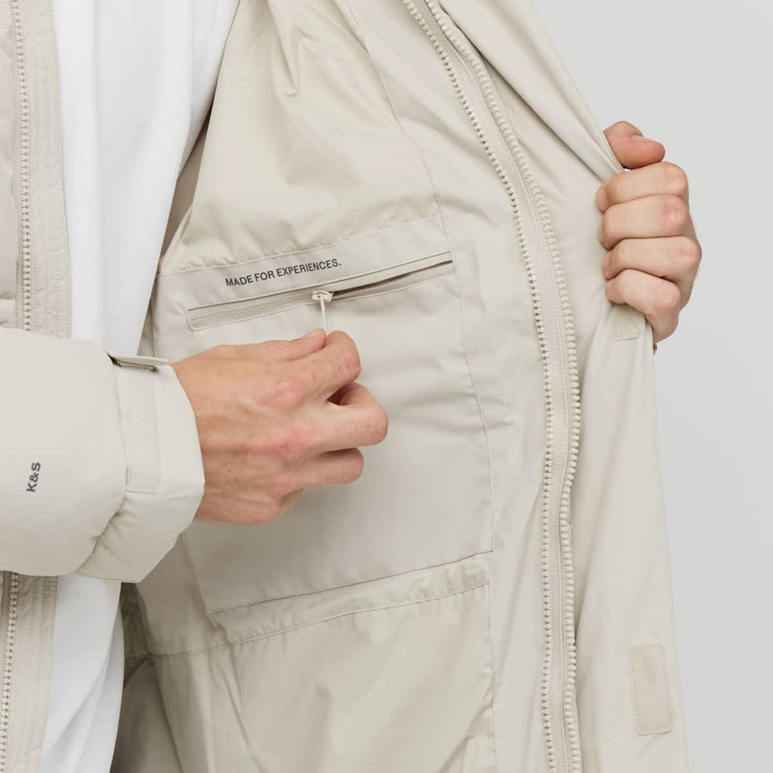 Winter Puffer Jacket, Winter Puffer Jacket Sandstone, Sandstone, Afbeelding 8 van 11