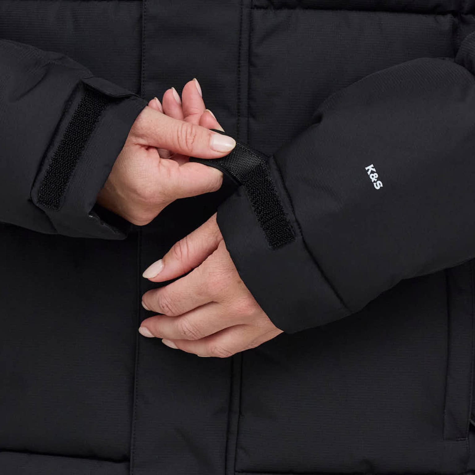 Winter Puffer Jacket, Winter Puffer Jacket All Black, Zwart, Afbeelding 6 van 12