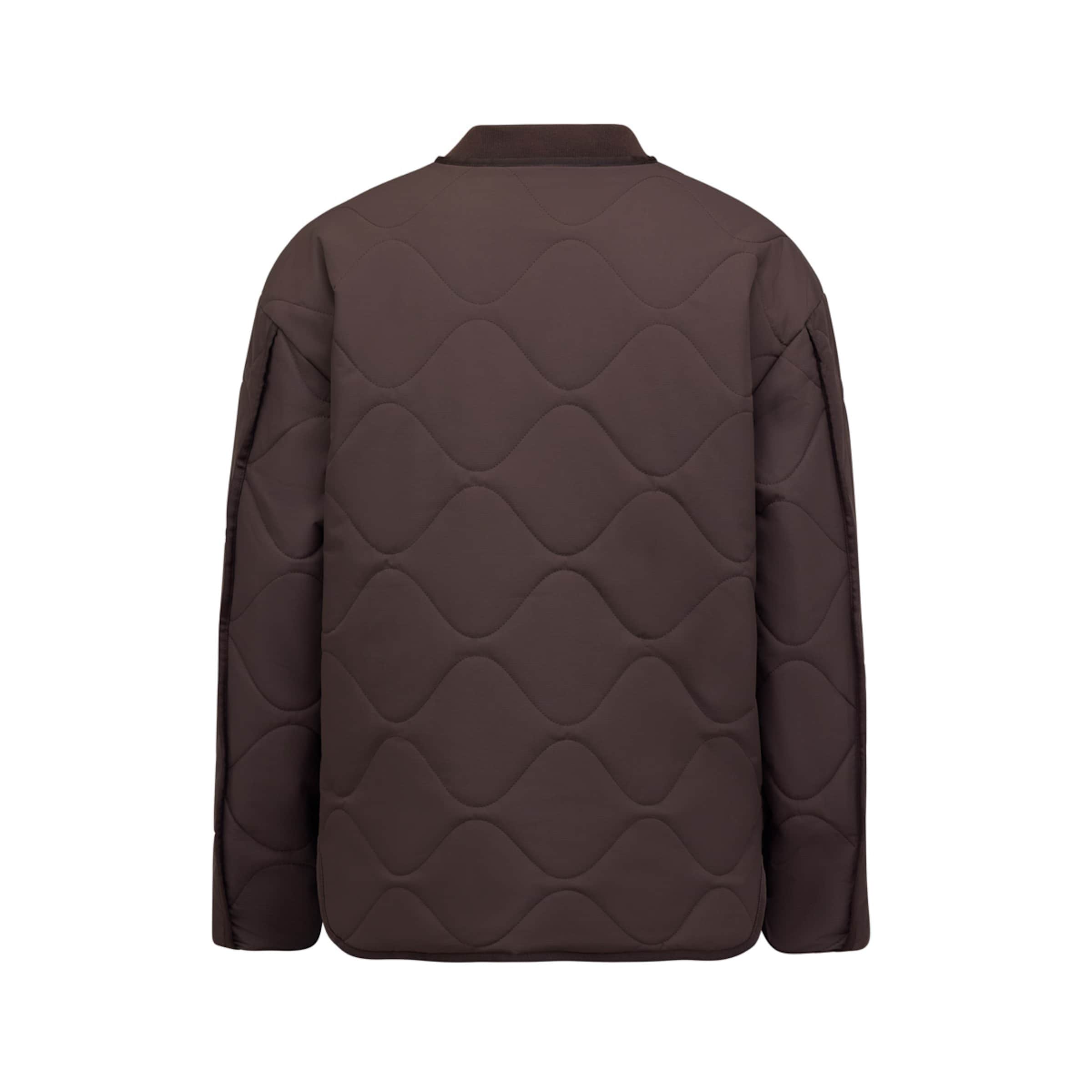 Reversible Bomber Puffer Jacket Chocolate Brown/Leo