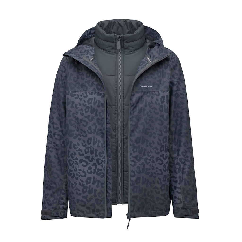 Puffer 3in1 Rain Jacket Leo Dark Grey