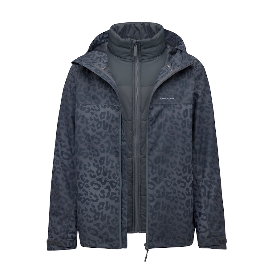 Puffer 3in1 Rain Jacket, Puffer 3in1 Rain Jacket Leo Dark Grey, Grijs, Afbeelding 1 van 13