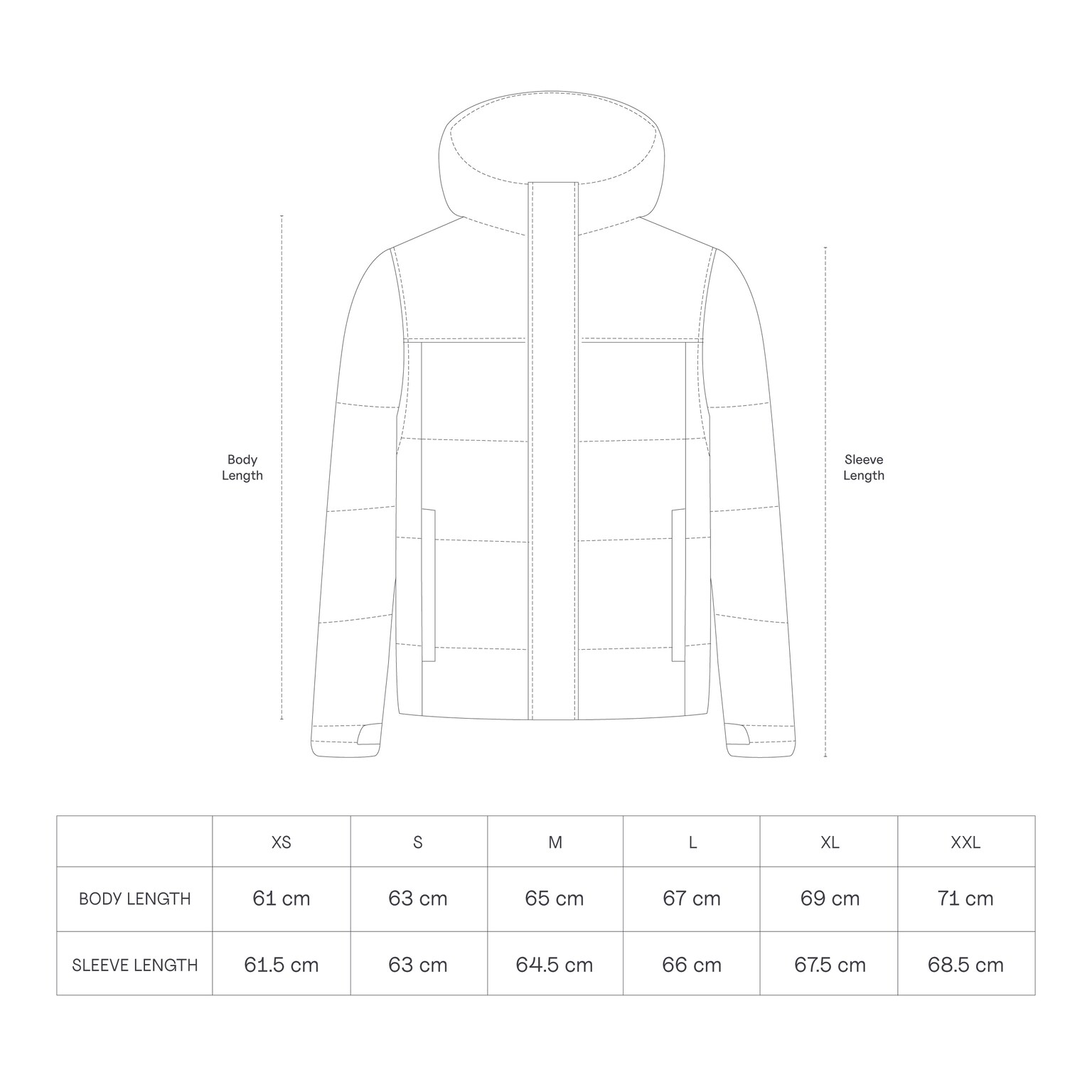 Short Winter Puffer Jacket, Short Winter Puffer Jacket Sandstone Sandstone, Bild 8 von 8