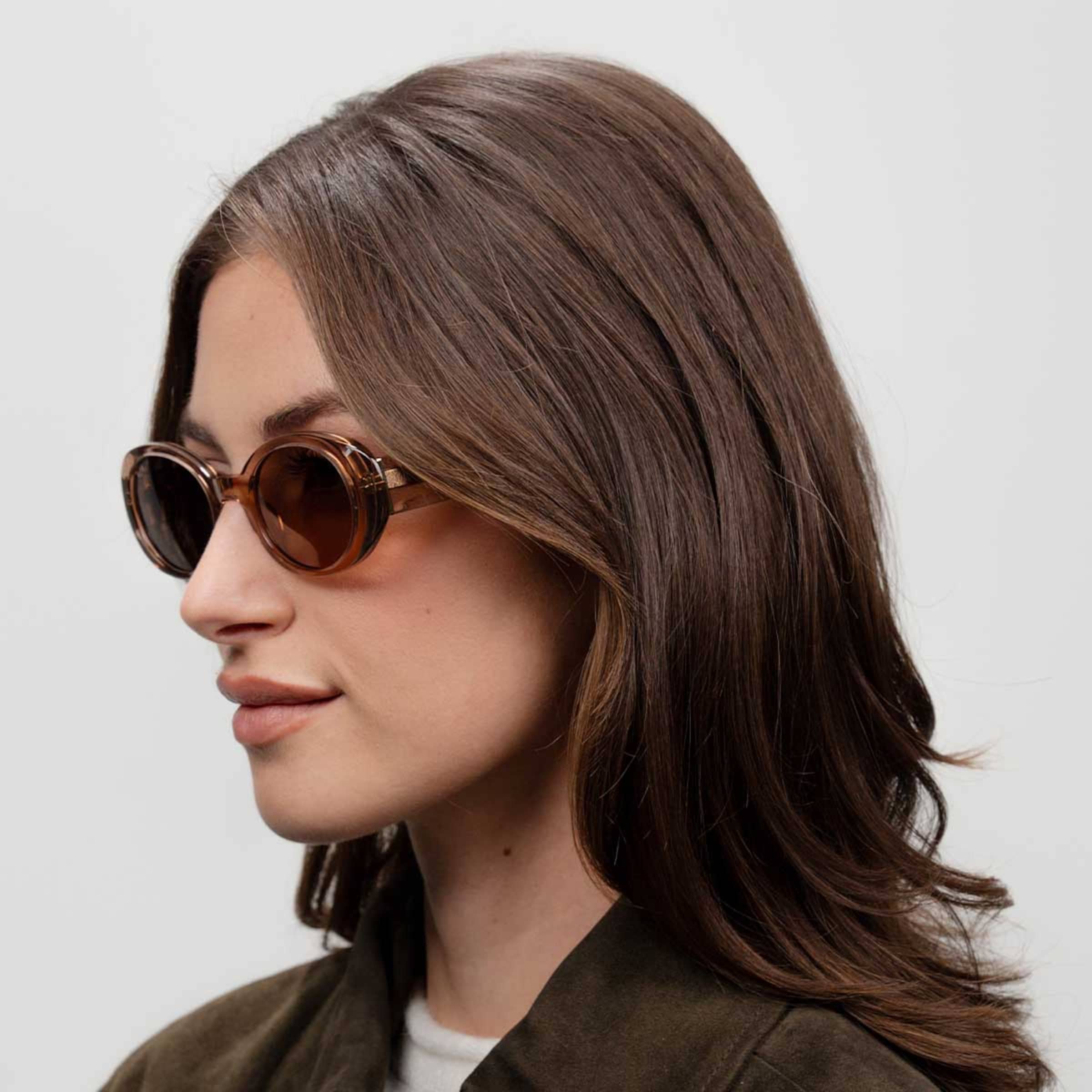 Milan Transparent Hazel Light Brown