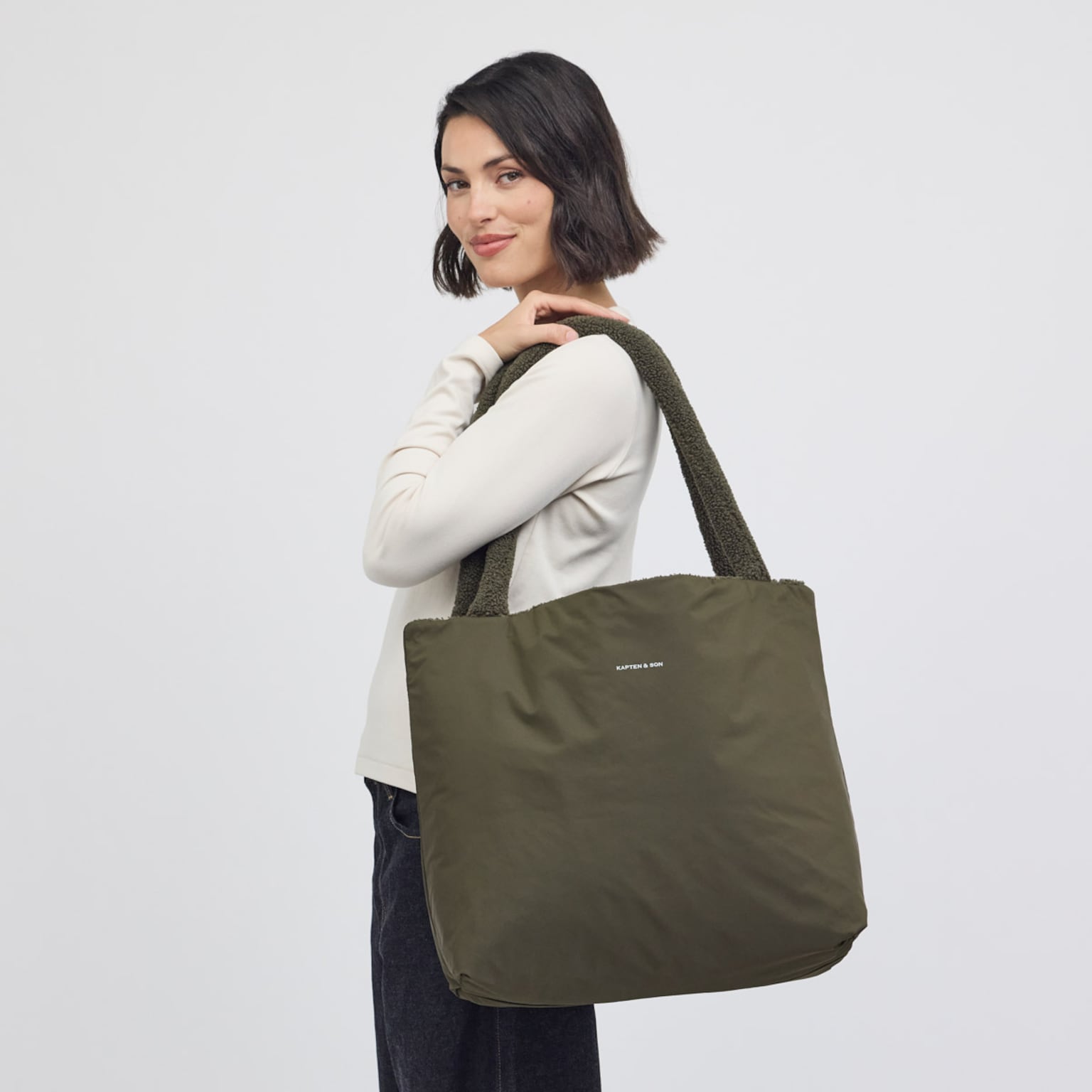Norva 2in1 Shopper, Norva 2in1 Shopper Fleece Khaki Khaki, Bild 4 von 8