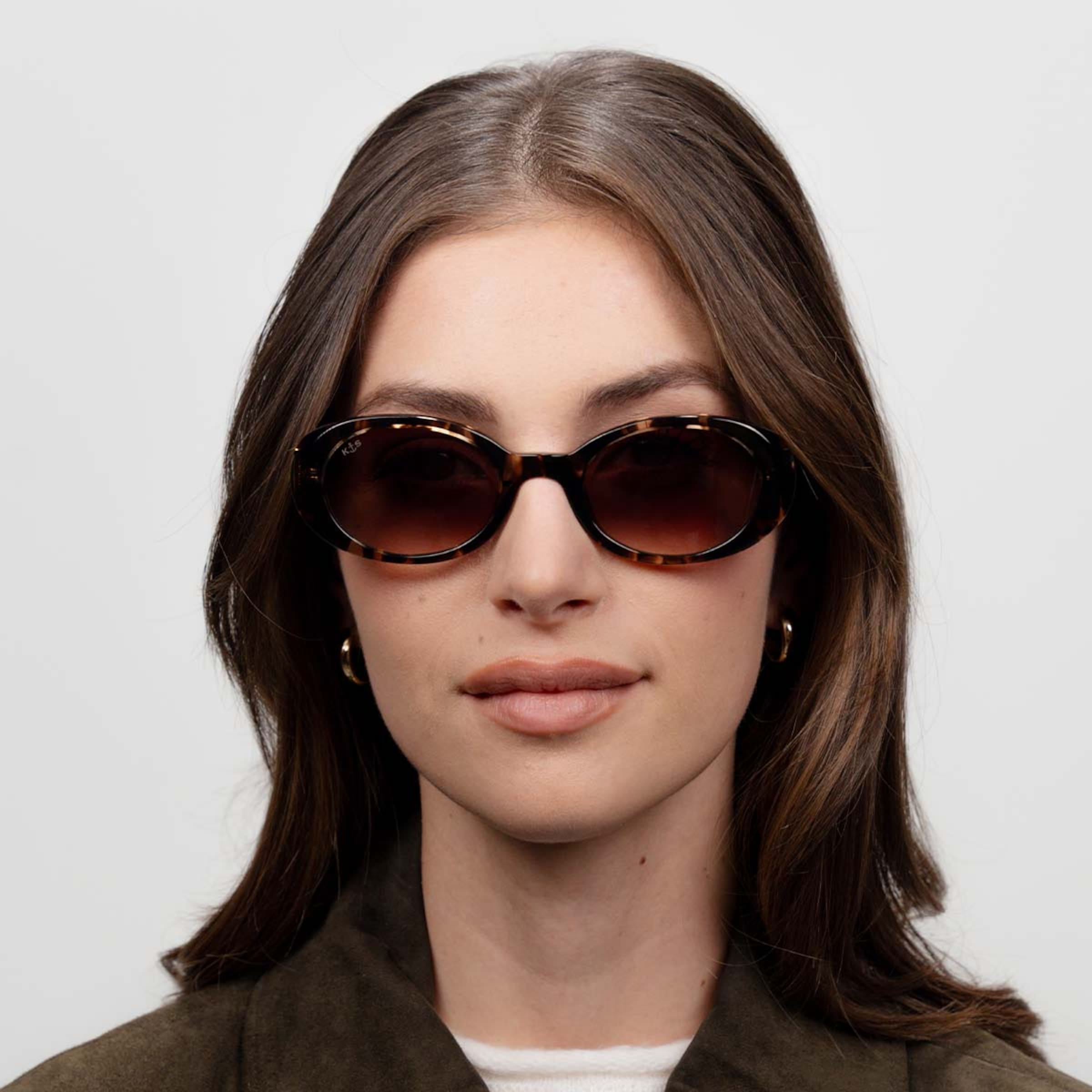 Milan Crystal Tortoise Brown