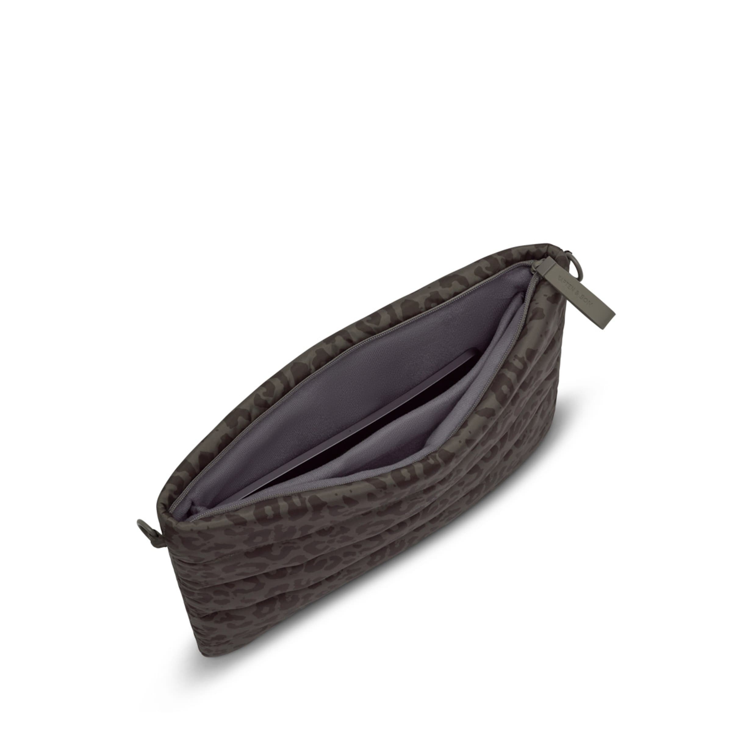 Ava Laptop Sleeve Leo Dark Brown