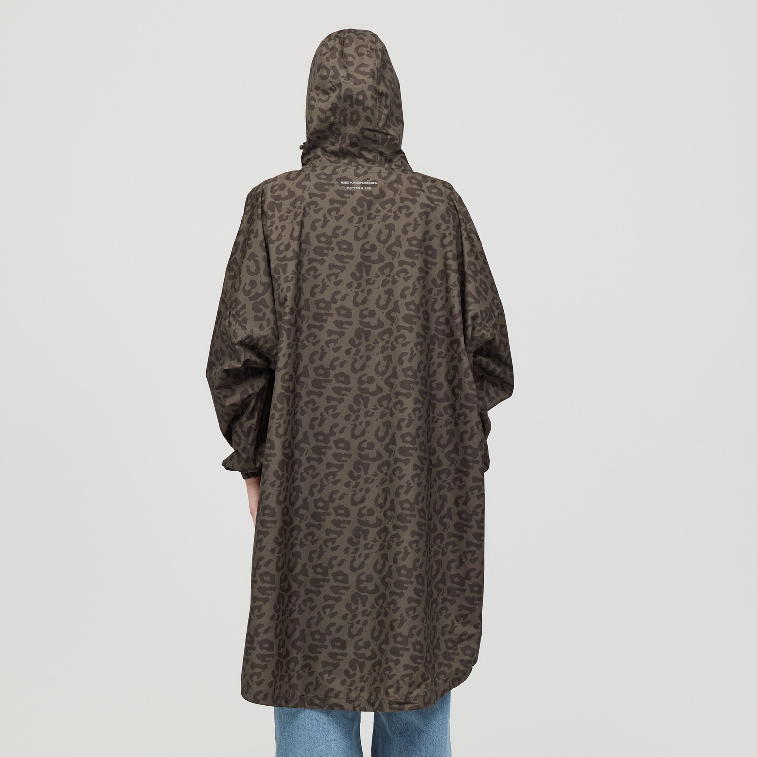 Rain Poncho, Rain Poncho Leo Dark Brown, Bruin, Afbeelding 3 van 7