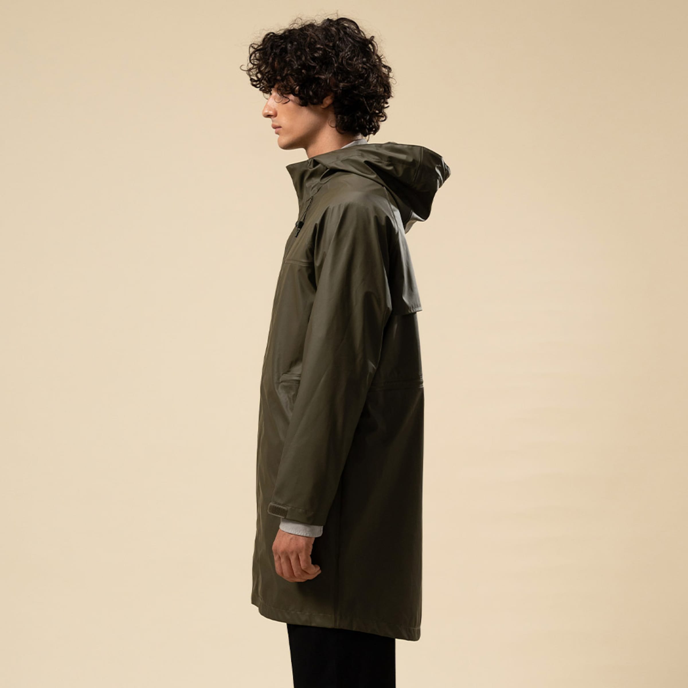 Everyday Rain Jacket Long Forest Green Jackets Kapten Son