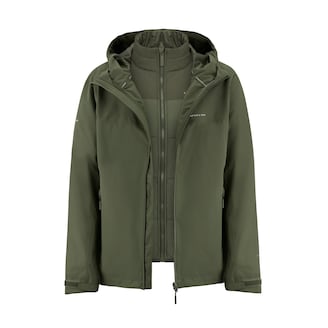 Puffer 3in1 Rain Jacket, Puffer 3in1 Rain Jacket Olive, Groen