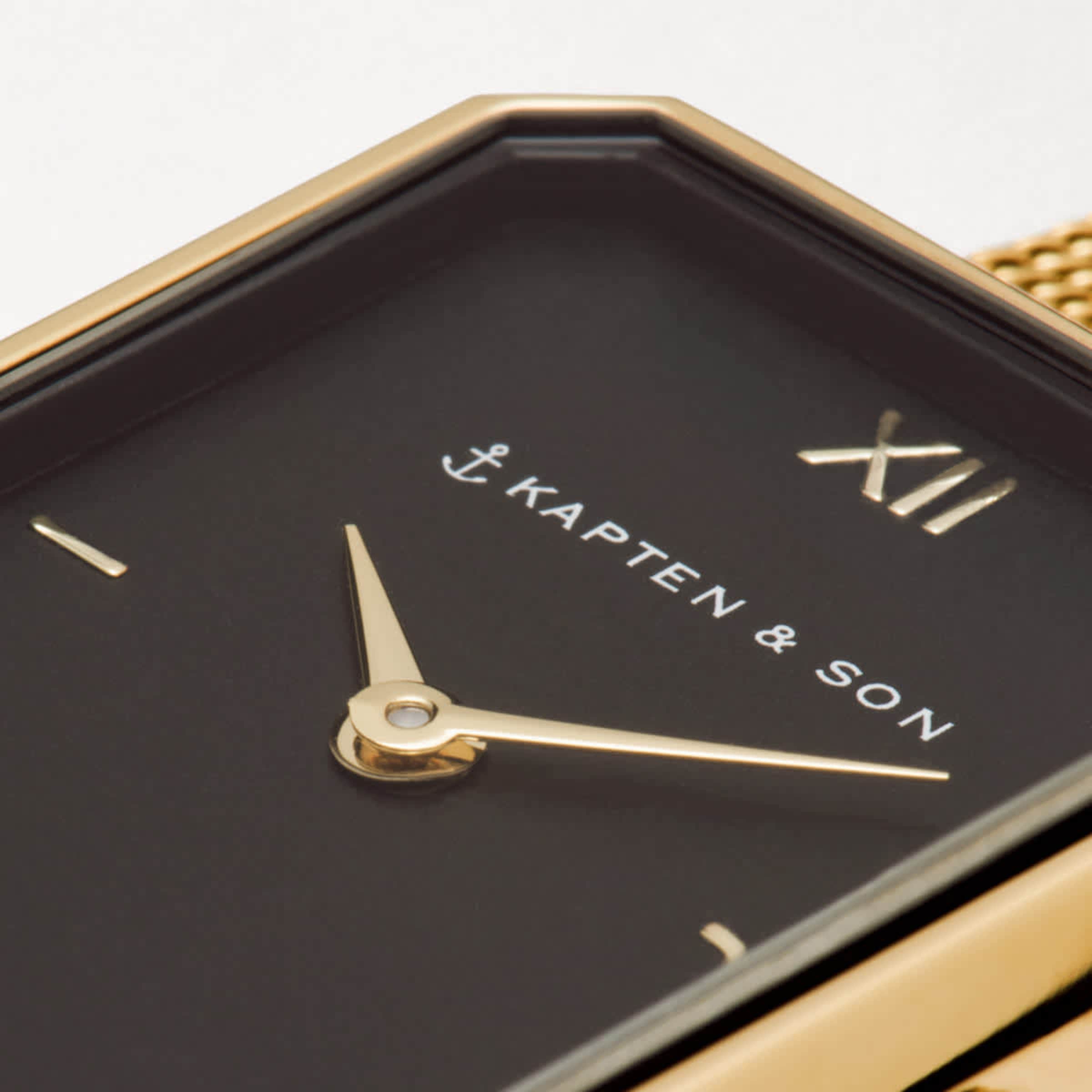 Grace Gold Black Mesh