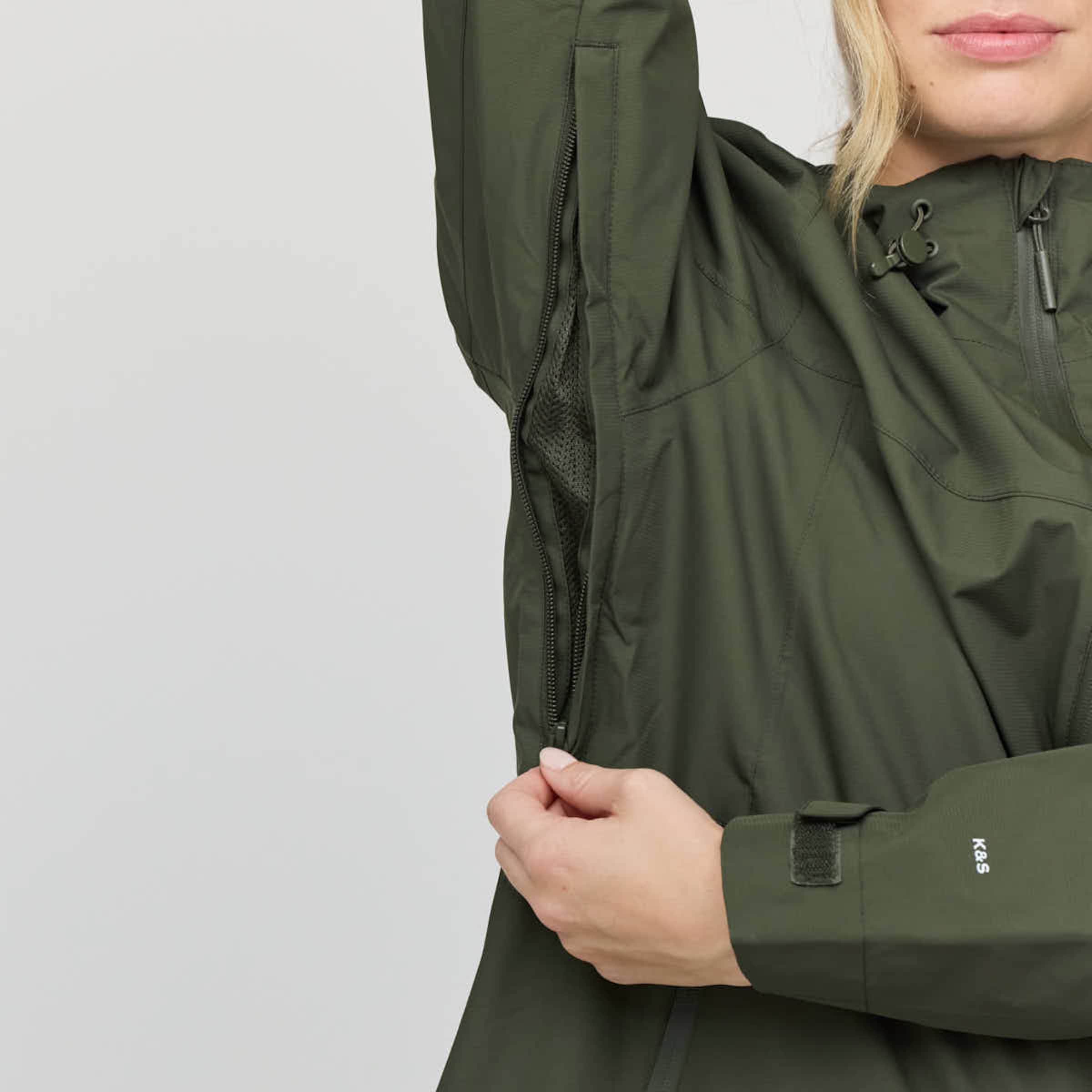 Puffer 3in1 Rain Jacket Olive