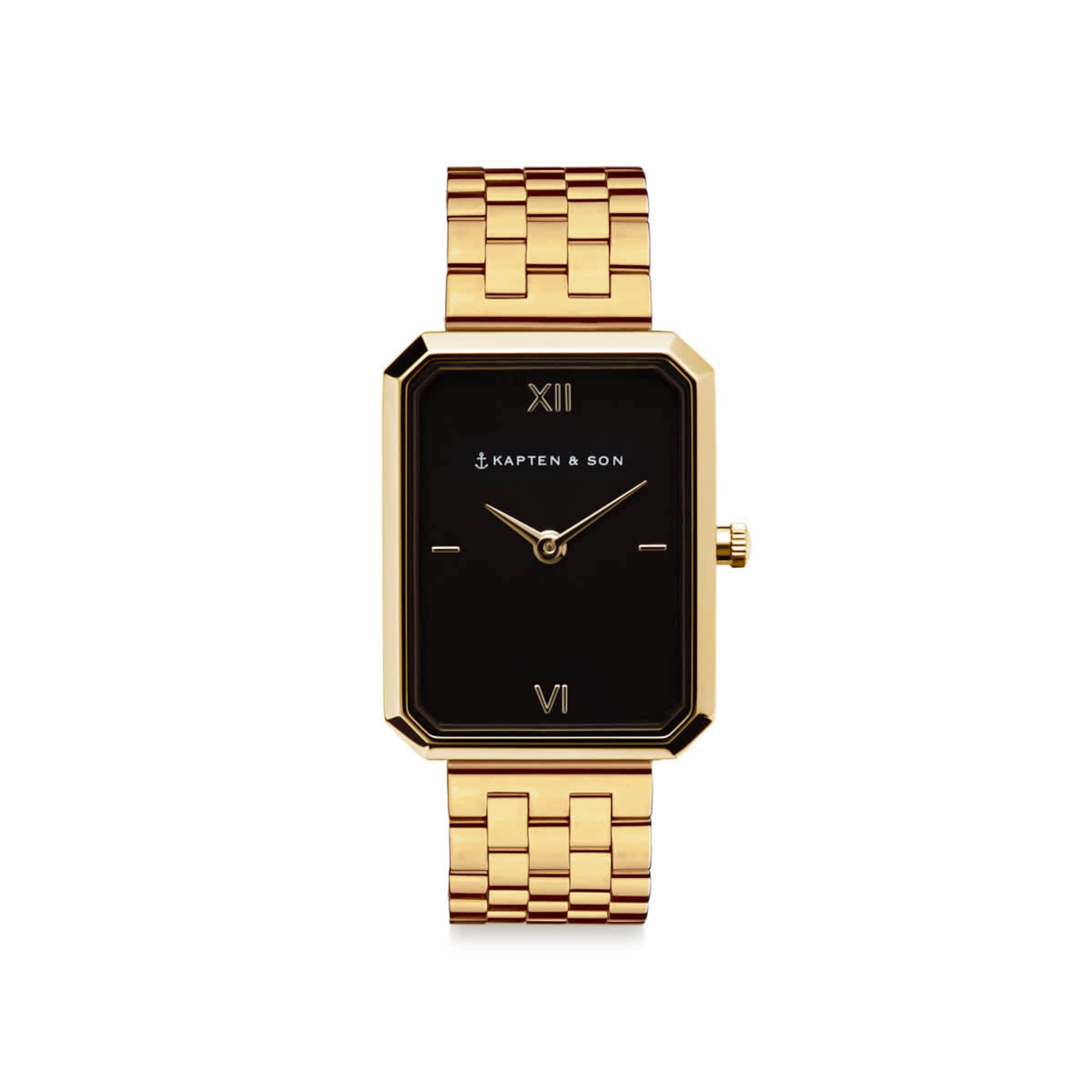 Grace Gold Black Steel Montres Kapten Son