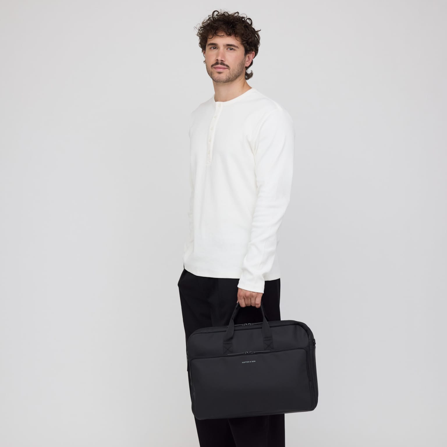 Bodo Laptop Bag, Bodo Laptop Bag All Black Noir, Image 3 sur 11