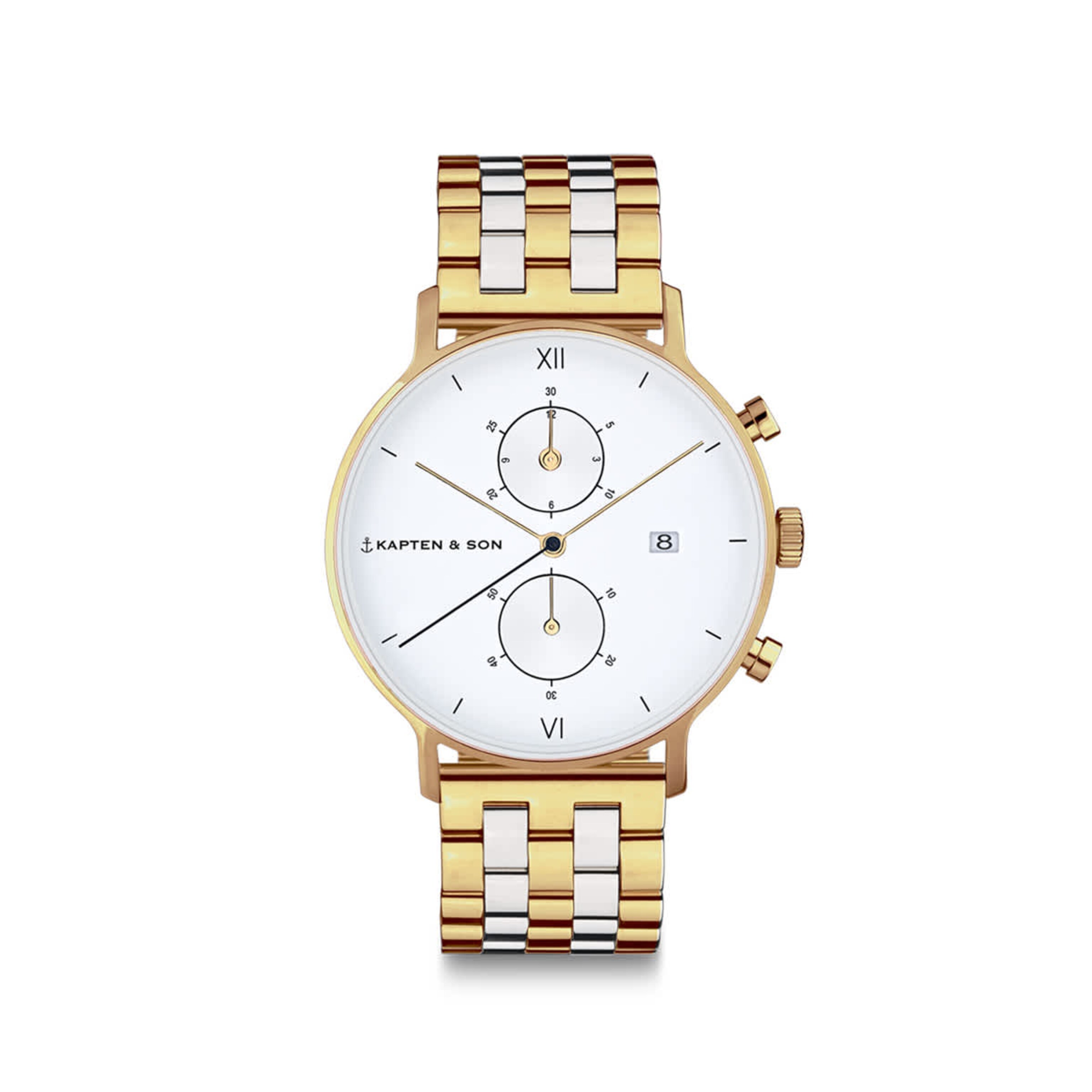 Geselecteerd, Chrono Small, Chrono Small Gold Bicolor Steel, Goud