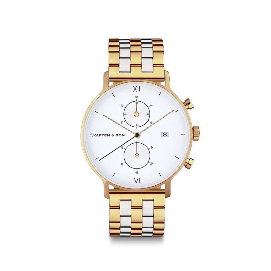 Chrono Small, Chrono Small Gold Bicolor Steel, Goud, Afbeelding 1 van 6