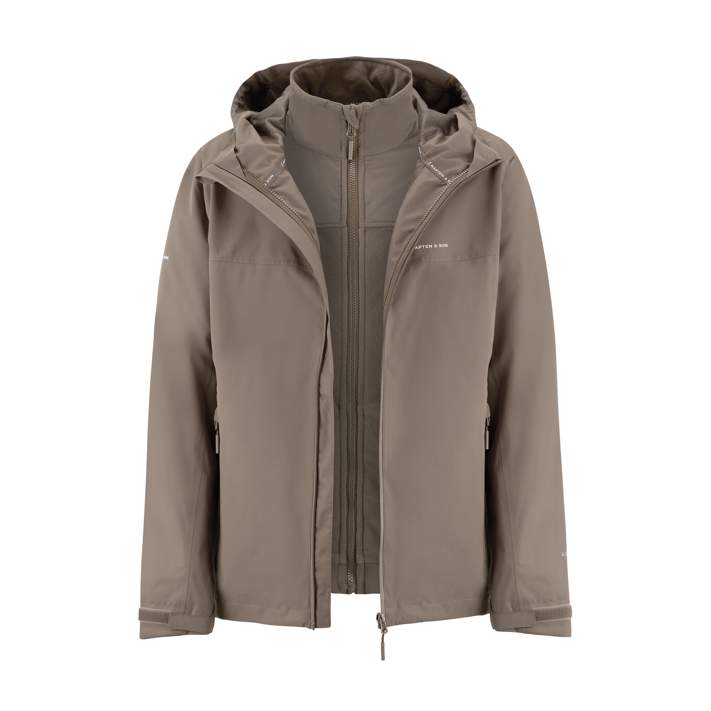 Everyday 3in1 Rain Jacket Taupe