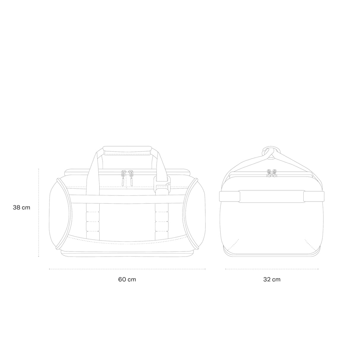 Lisbon Duffle Backpack Large All Black