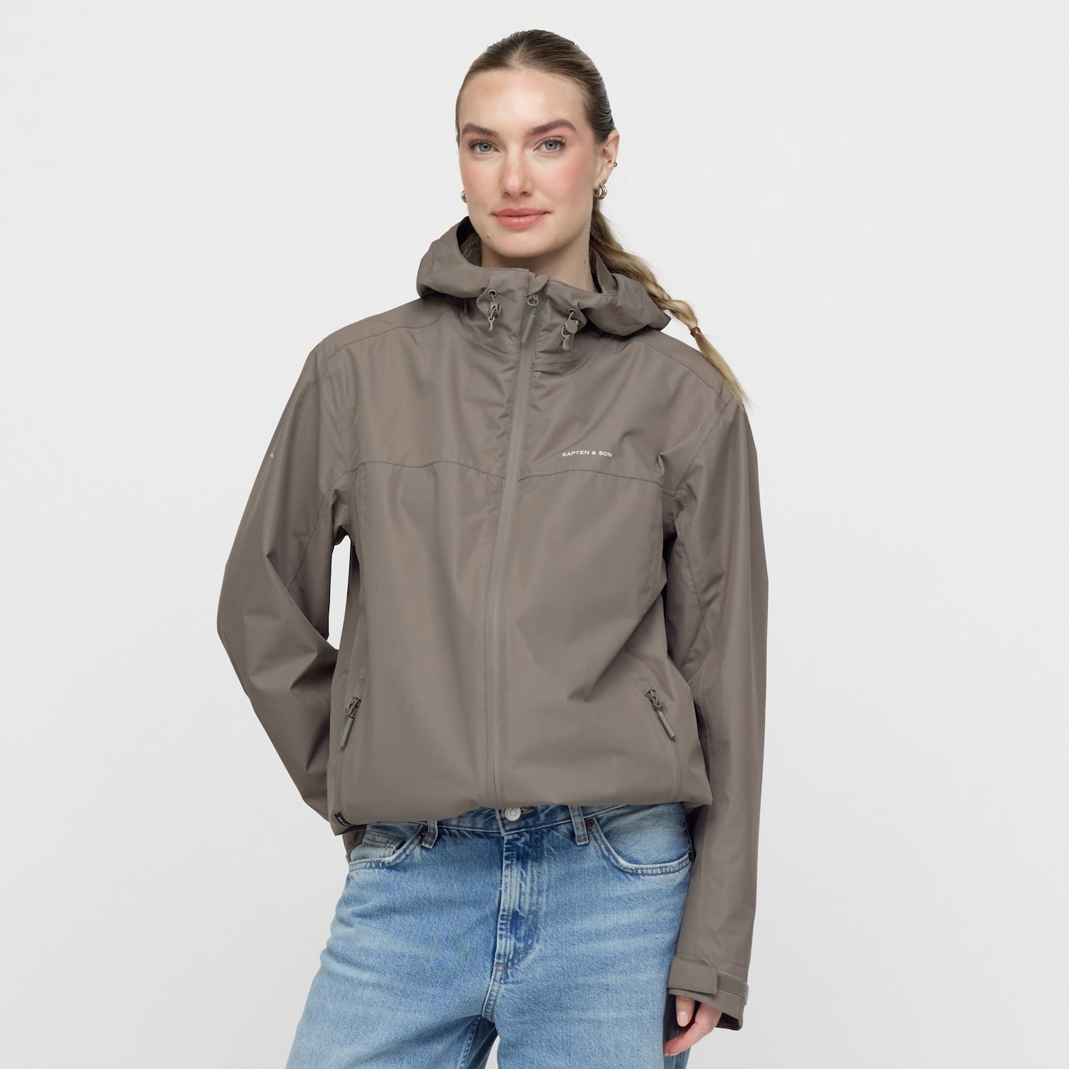 Puffer 3in1 Rain Jacket, Puffer 3in1 Rain Jacket Taupe, Taupe, Image 2 of 13