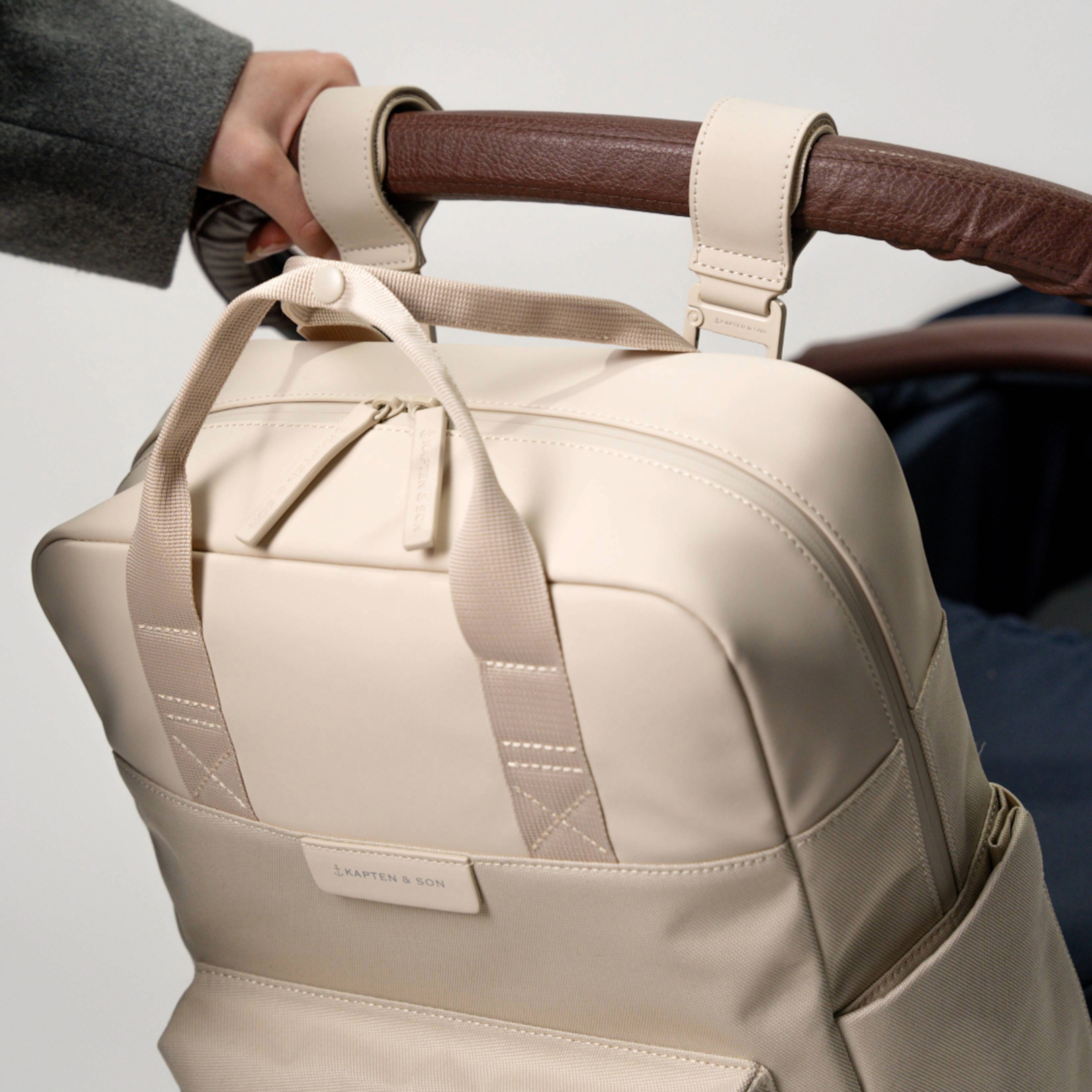 Bergen Pro Diaper Backpack Sandstone Backpacks Kapten Kapten Son