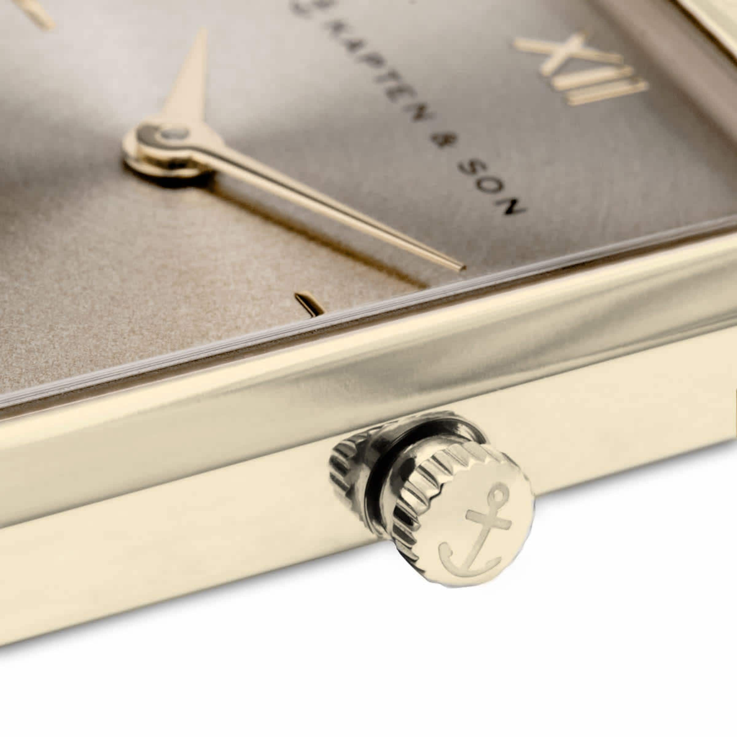 Grace Light Gold Cream Woven Steel