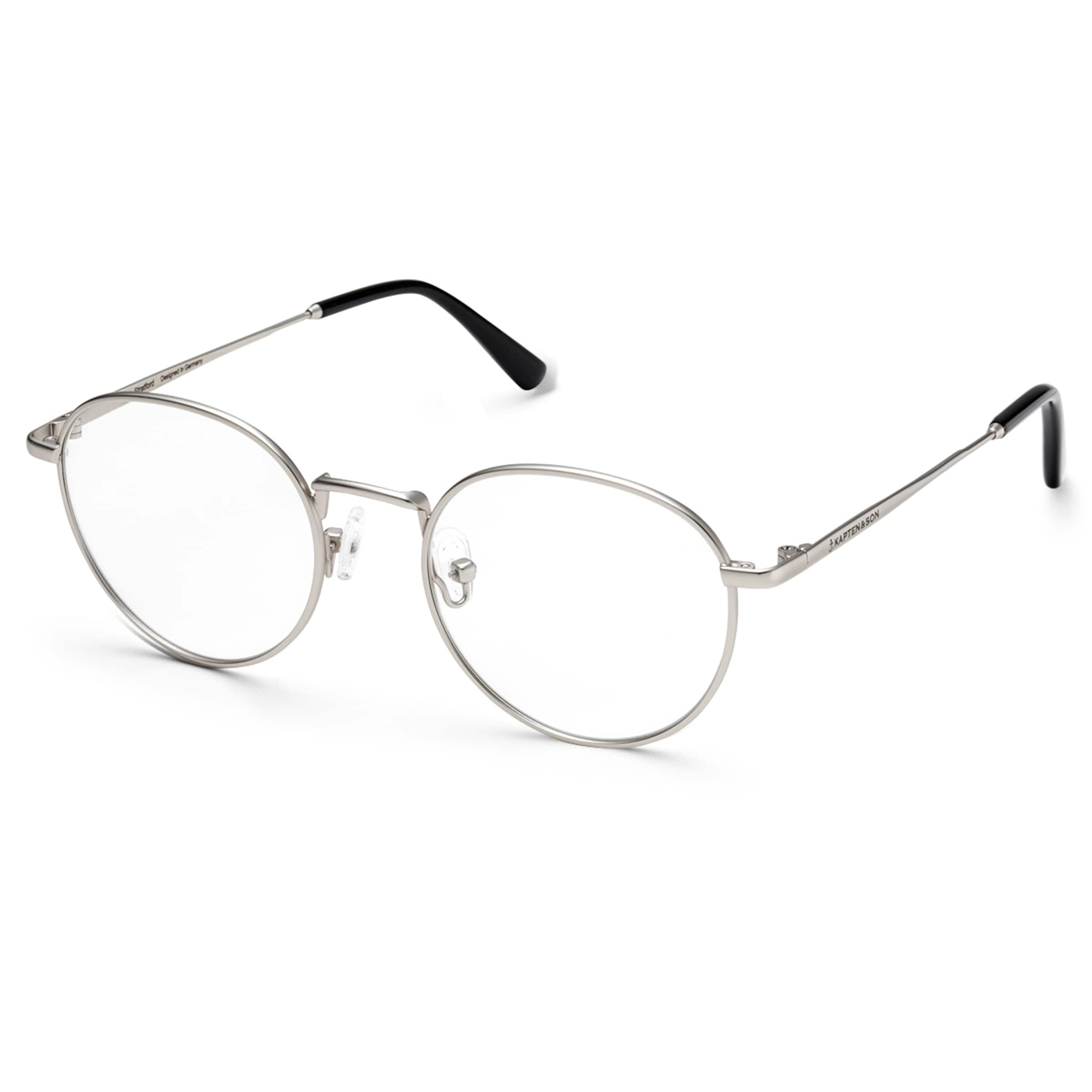 Kpten & Son London Small Matt Silver mit Sehstärke