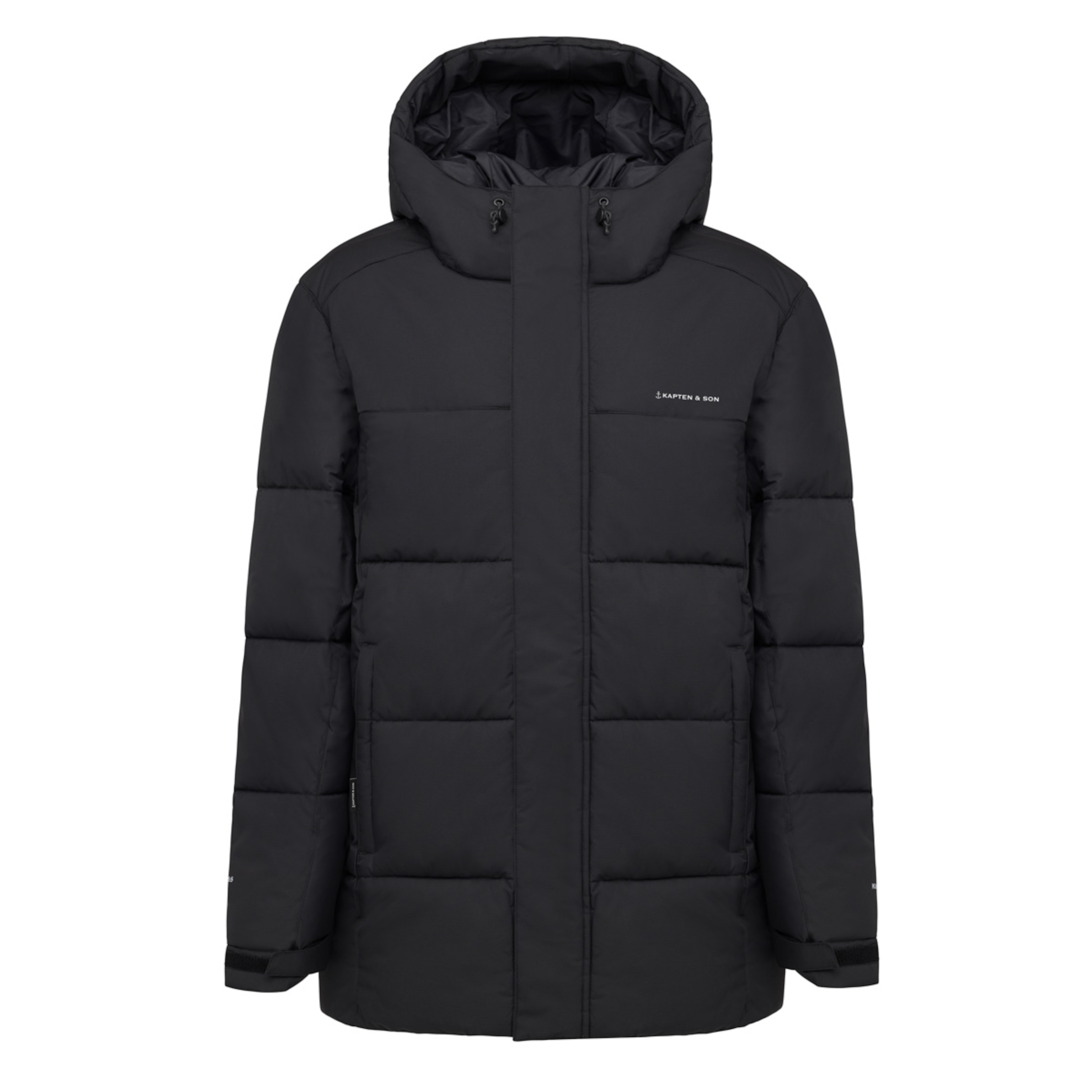 Niet geselecteerd, Winter Puffer Jacket, Winter Puffer Jacket All Black, Zwart