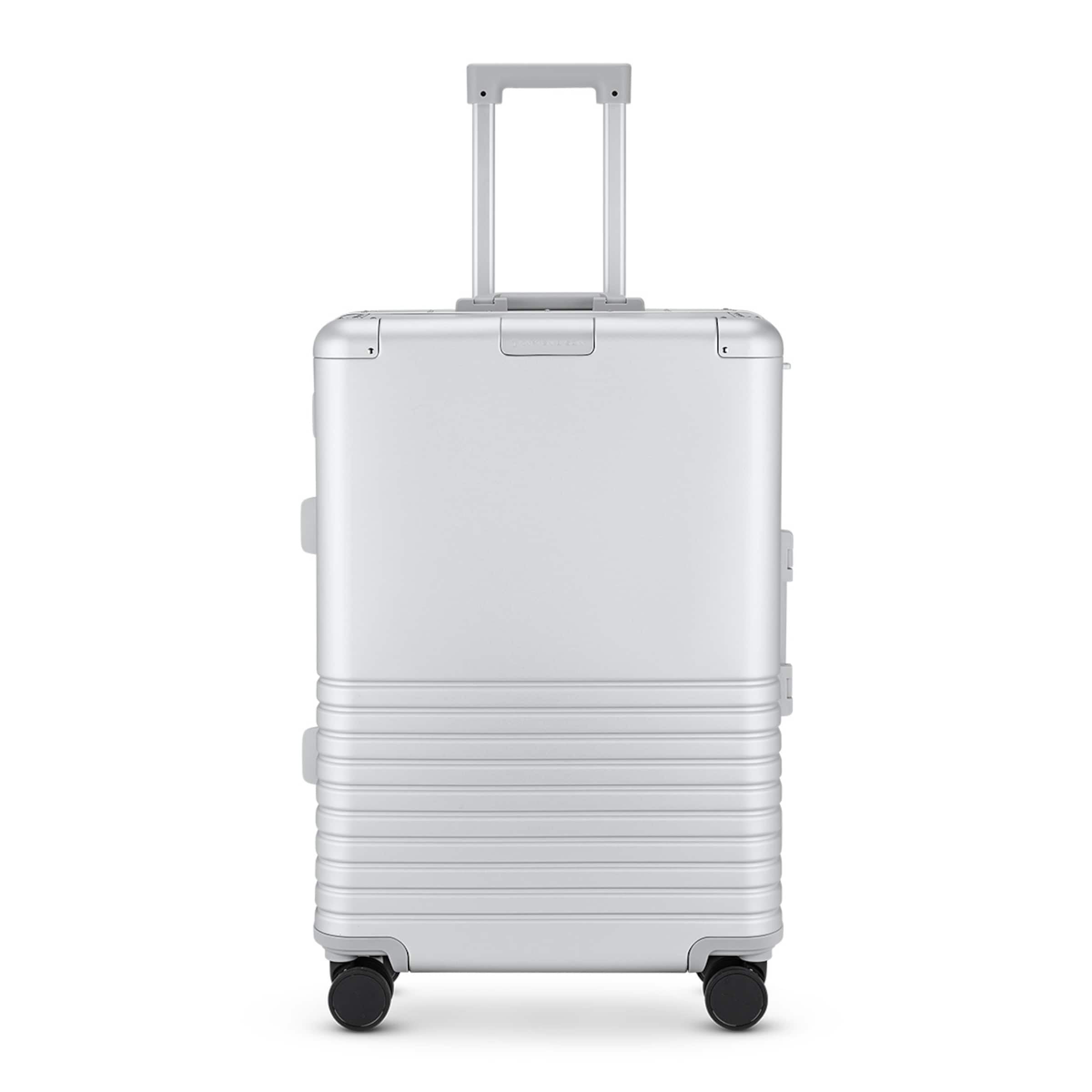 Kpten & Son Heathrow Aluminium Check In Silver