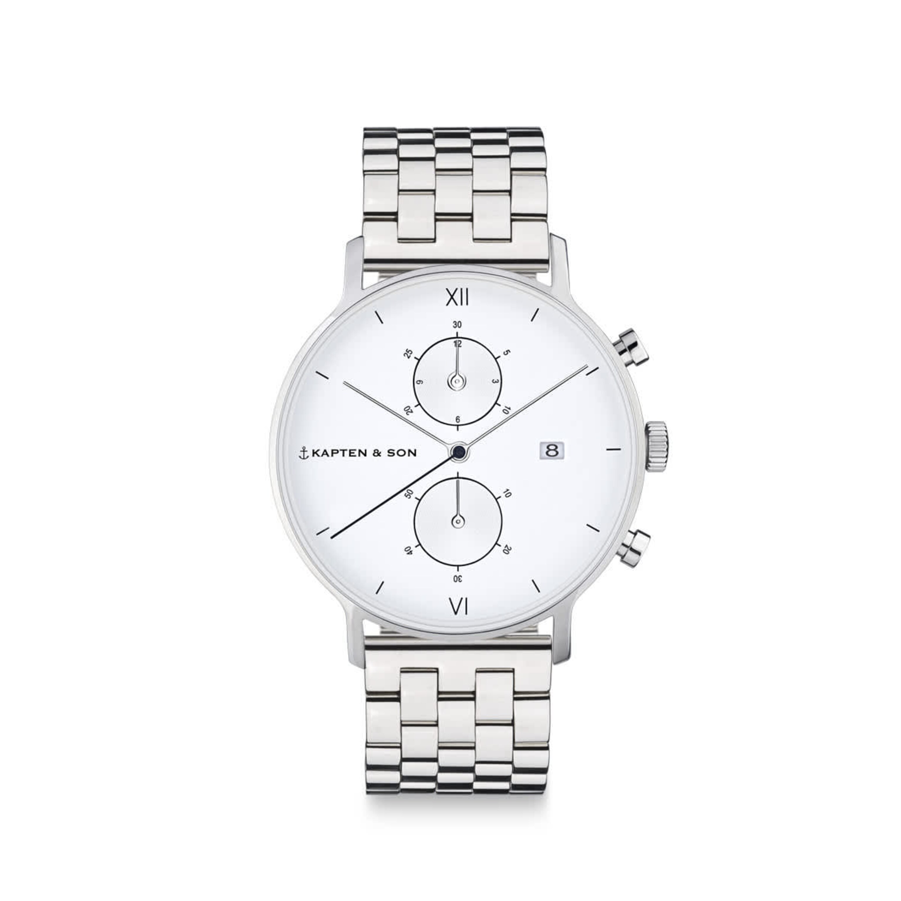 Niet geselecteerd, Chrono Small, Chrono Small Silver Steel, Zilver