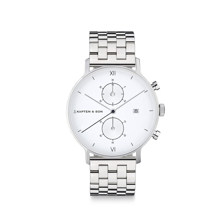 Chrono Small, Chrono Small Silver Steel Silber