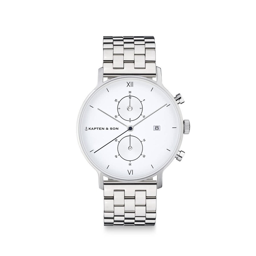 Chrono Small, Chrono Small Silver Steel, Zilver, Afbeelding 1 van 6