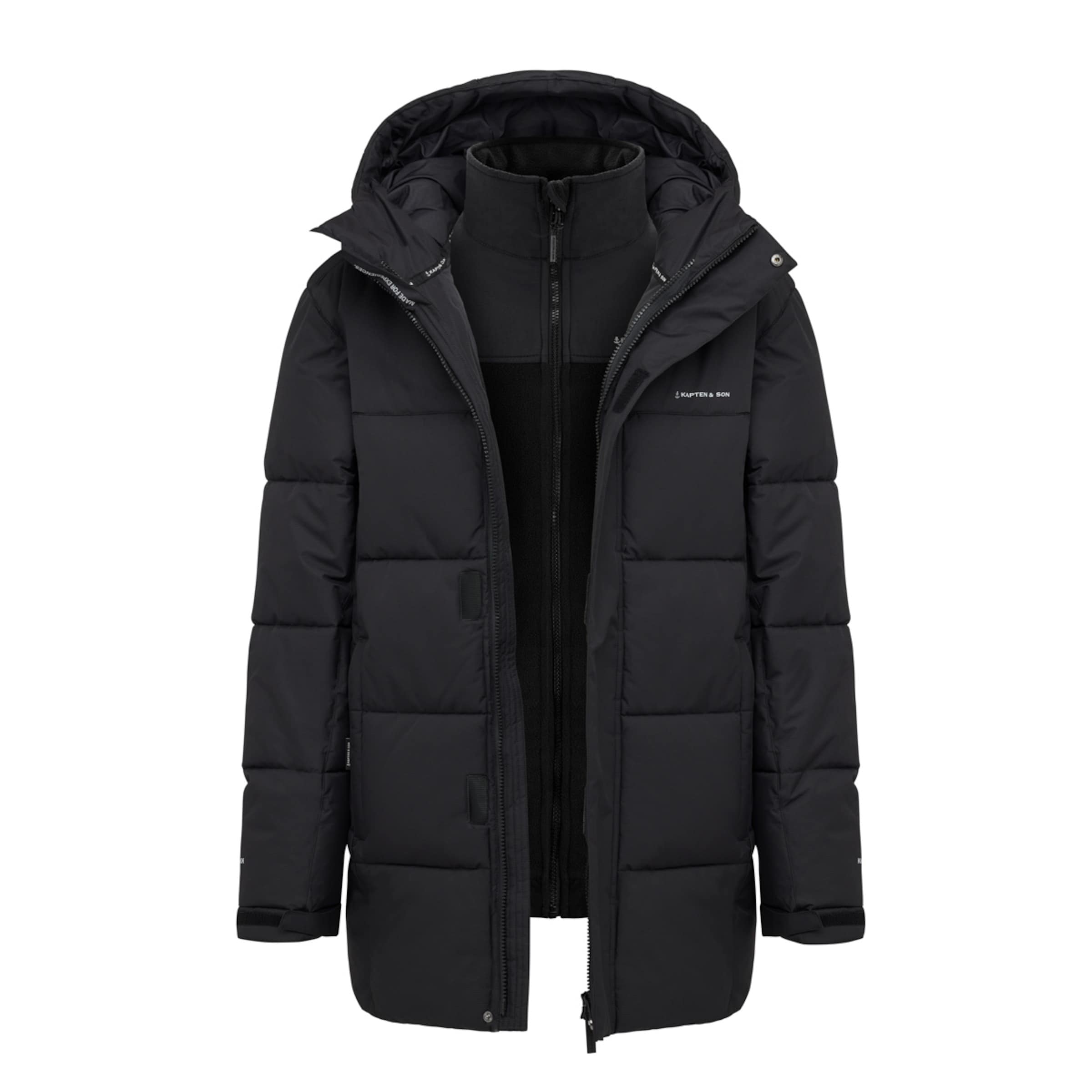 Fleece 3in1 Winter Jacket All Black