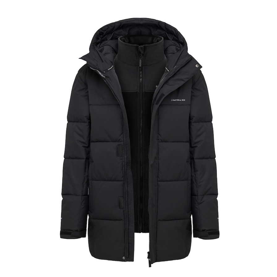 Fleece 3in1 Winter Jacket, Fleece 3in1 Winter Jacket All Black, Zwart, Afbeelding 1 van 18