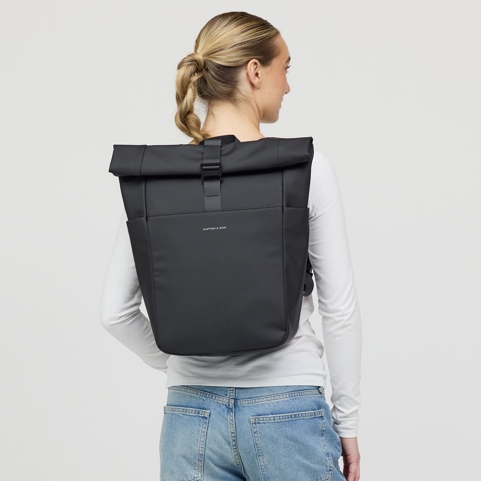 Lund, Lund Sleek Full PU All Black, Zwart, Afbeelding 2 van 9