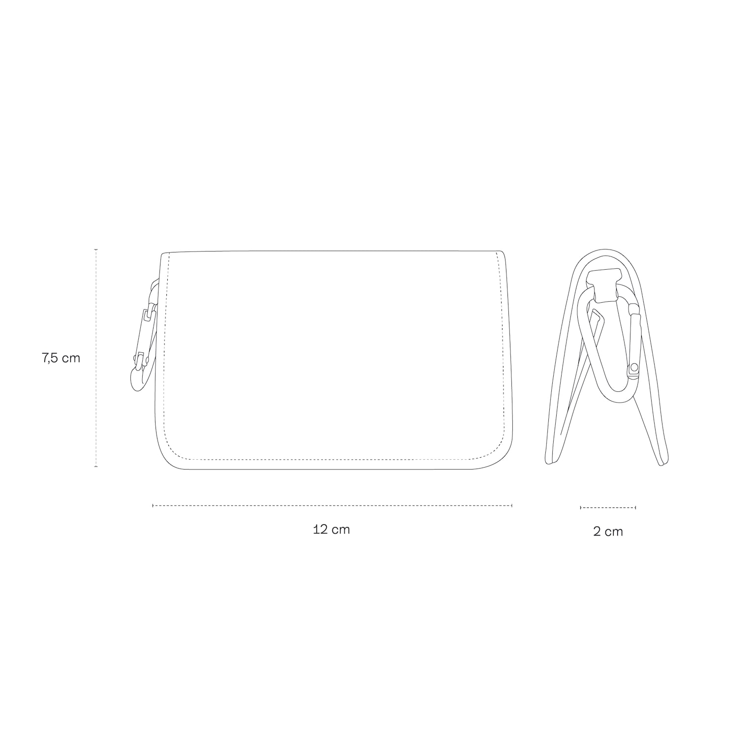 Pouches, Eyewear Pouch All Black, Zwart, Afbeelding 5 van 5