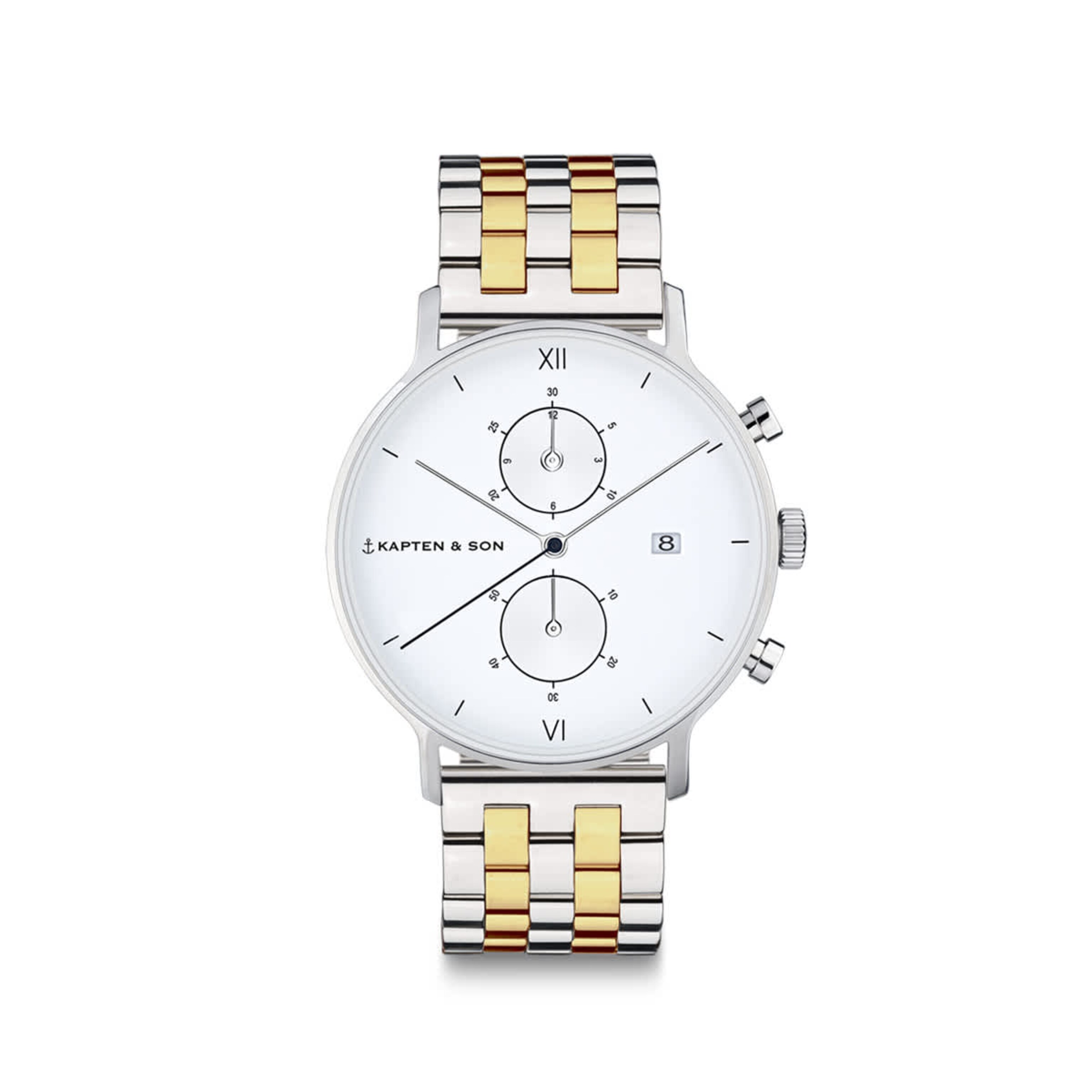 Niet geselecteerd, Chrono Small, Chrono Small Silver Bicolor Steel, Zilver