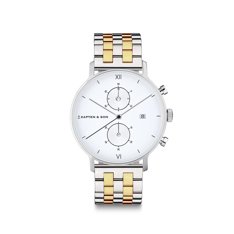 Chrono Small, Chrono Small Silver Bicolor Steel, Zilver, Afbeelding 1 van 6