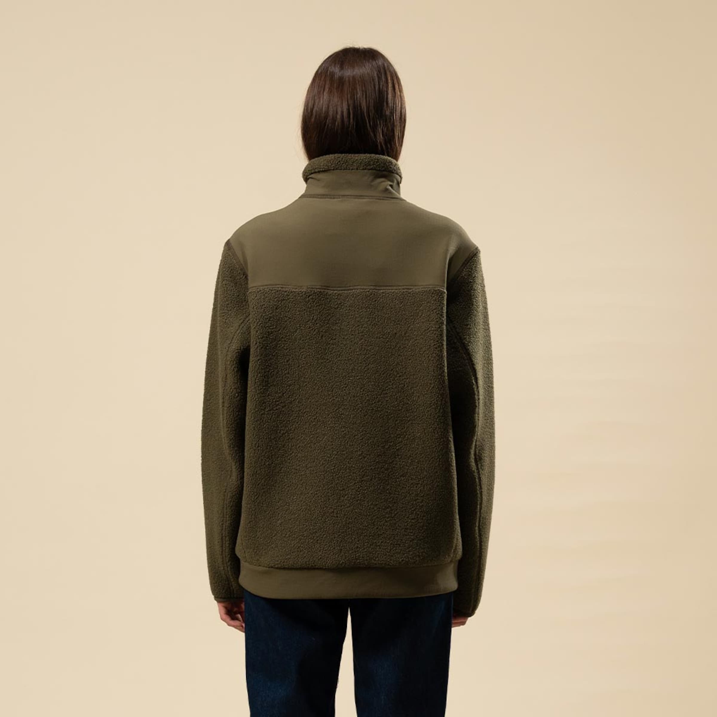 Teddy Fleece Jacket Forest Green