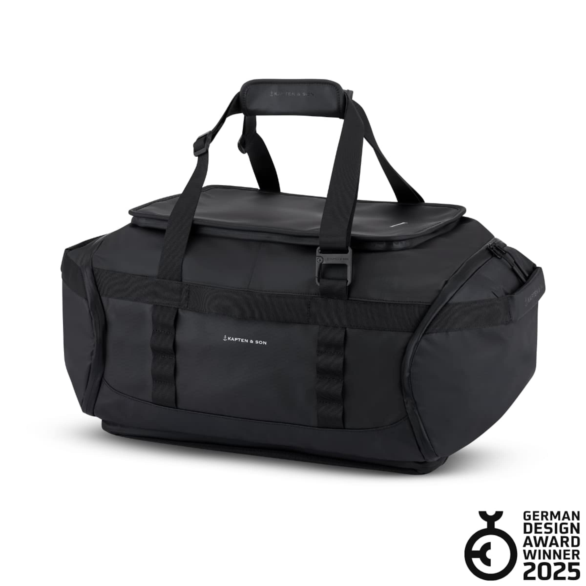 Lisbon Duffle Backpack Medium All Black