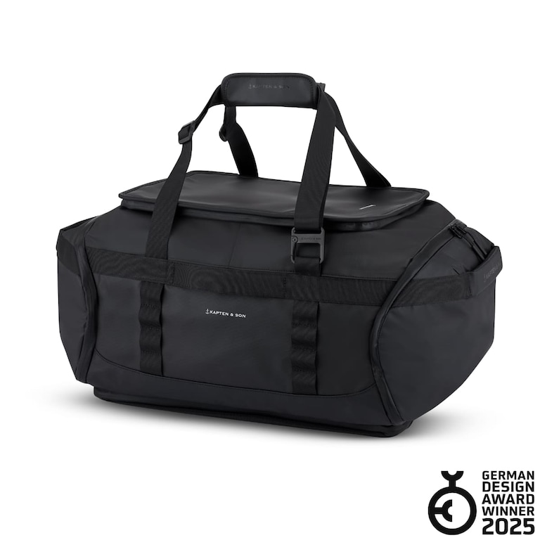 Lisbon Duffle Medium, Lisbon Duffle Backpack Medium All Black Noir