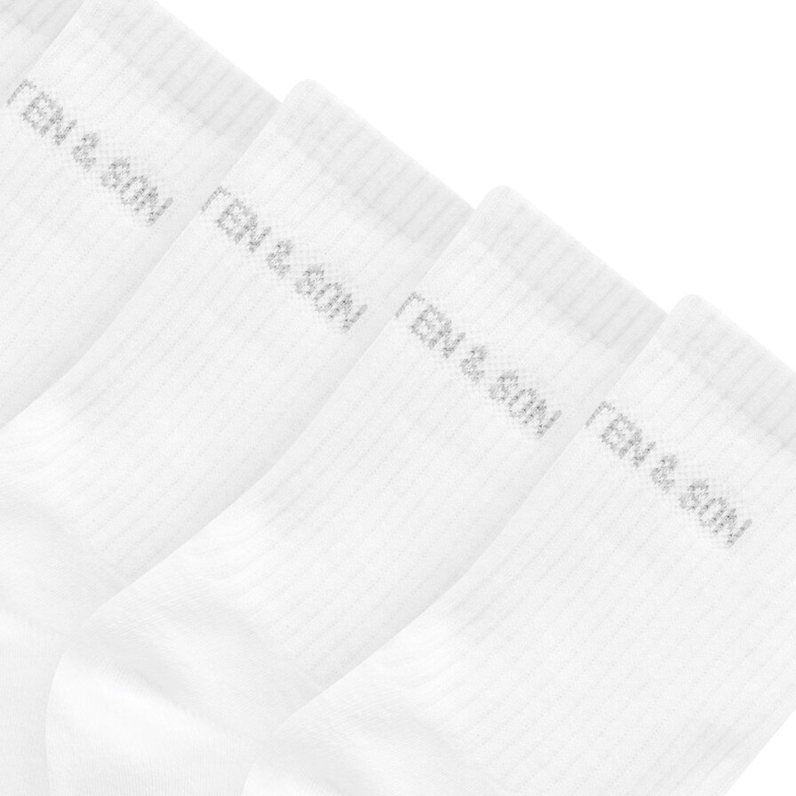 Essential Socks, 5er Pack Essential Socks, Wit, Afbeelding 3 van 6