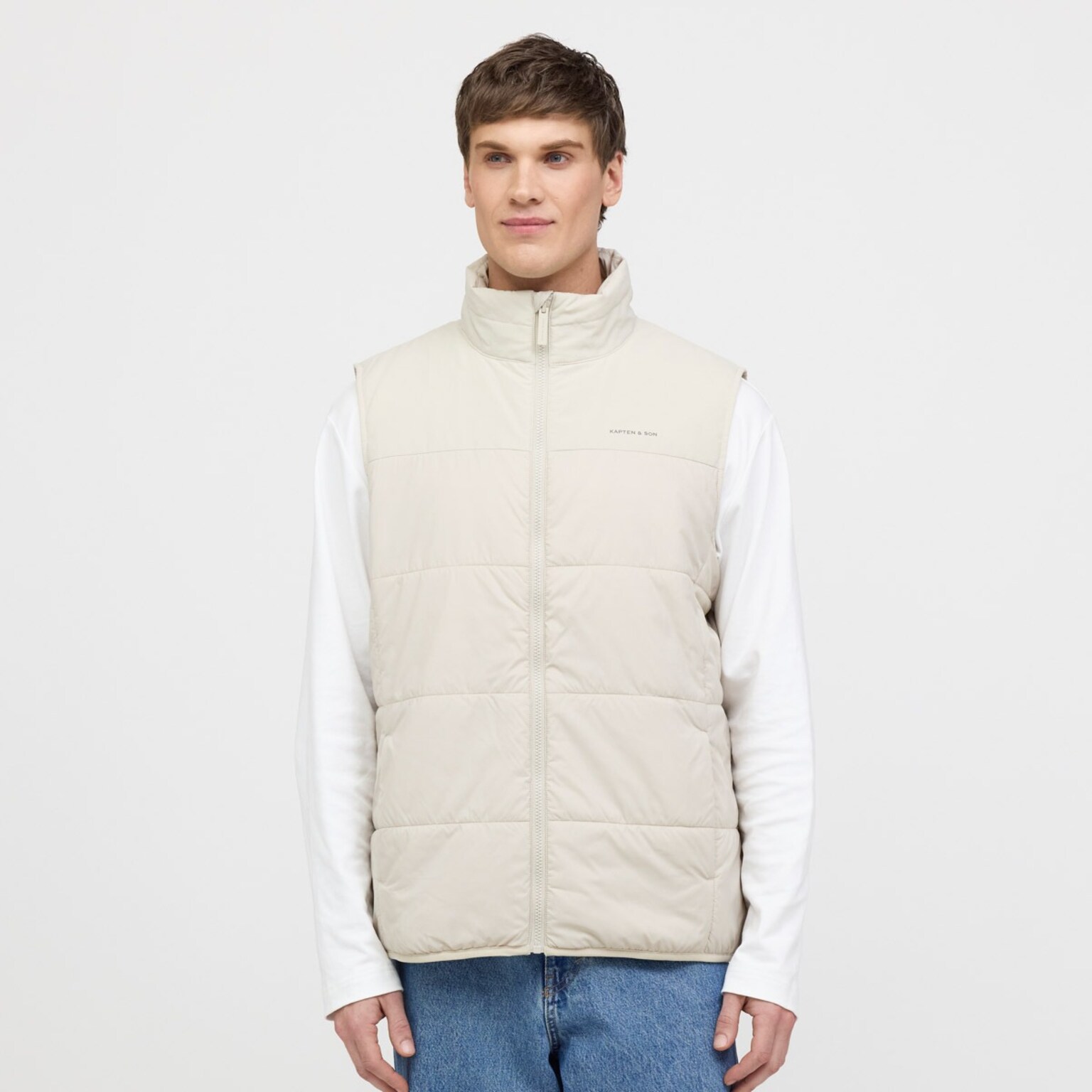 Light Puffer Vest, Light Puffer Vest Sandstone, Sandstone, Afbeelding 3 van 7