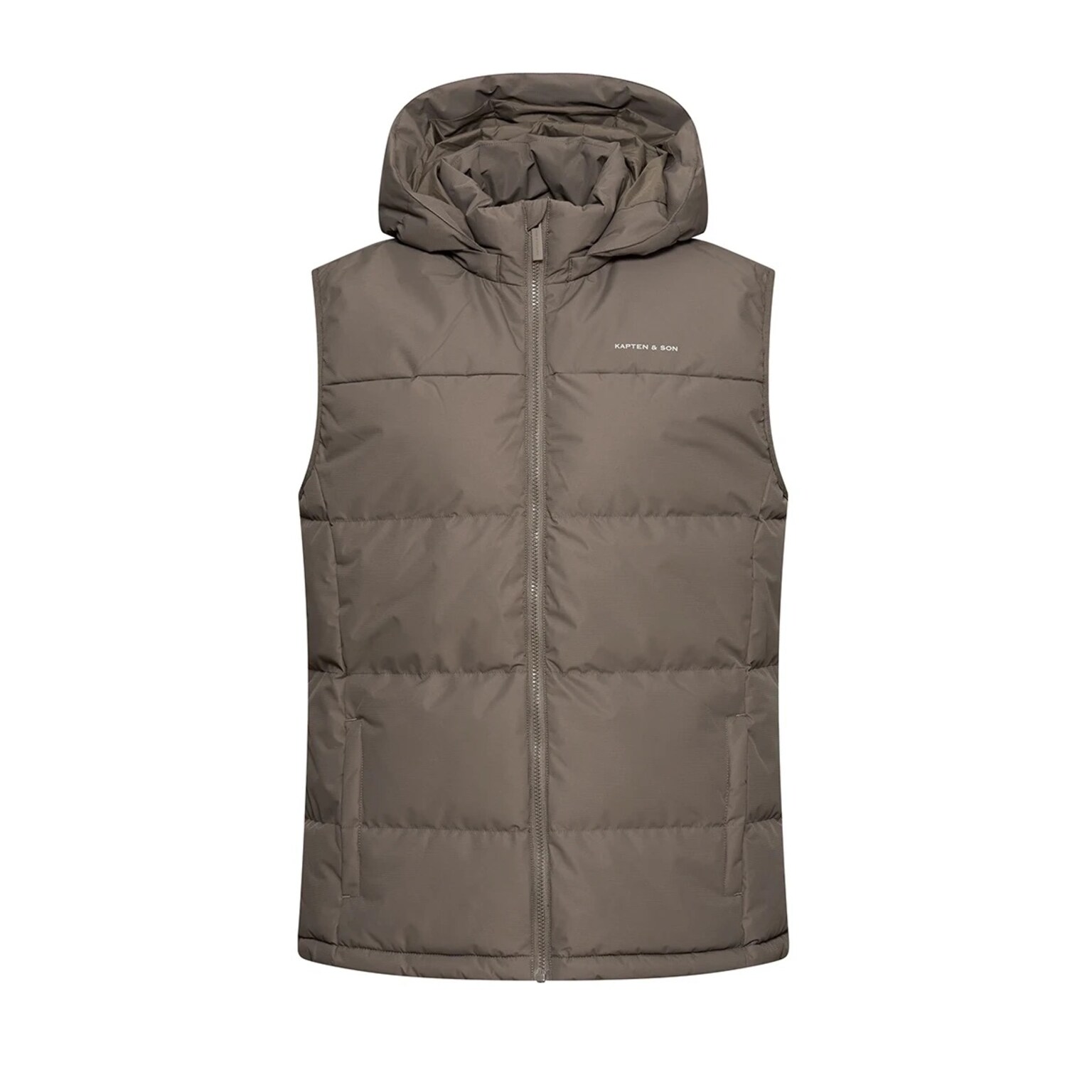 Puffer Vest, Puffer Vest Taupe Taupe, Bild 1 von 11